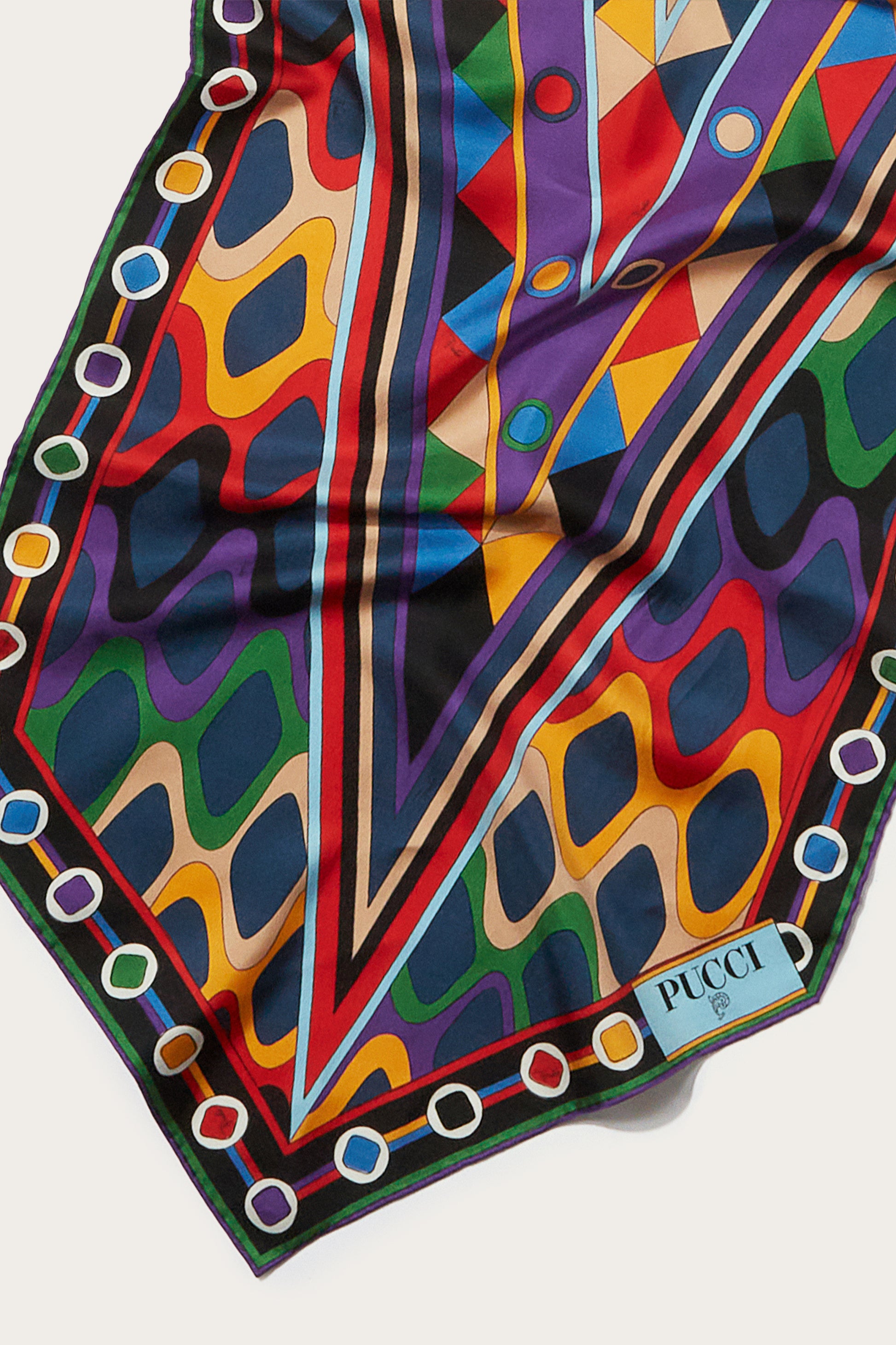Vivara-Print Silk-Twill Losange View 3 - Pucci