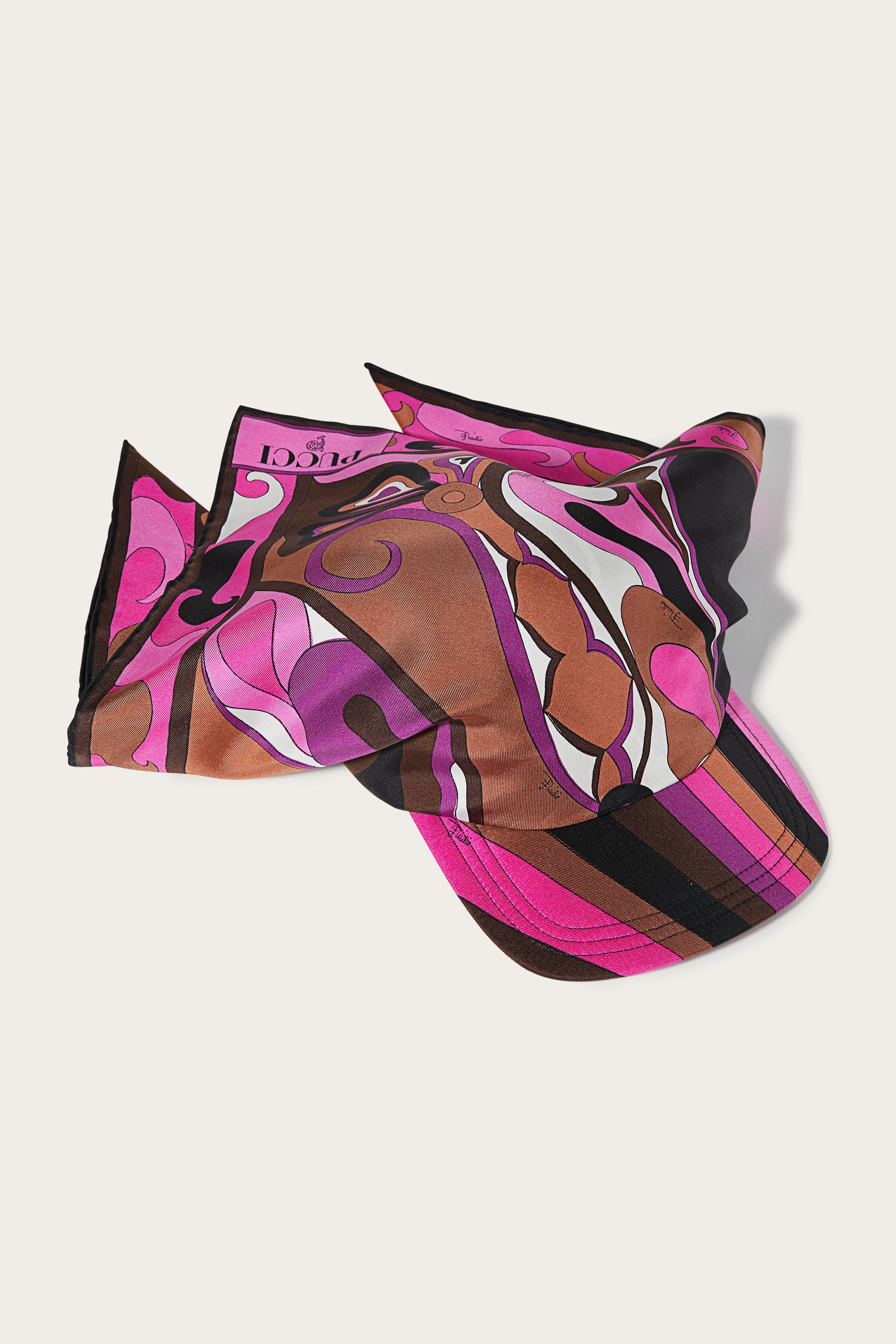 Orchidee-Print Silk-Twill Cap View 1 - Pucci