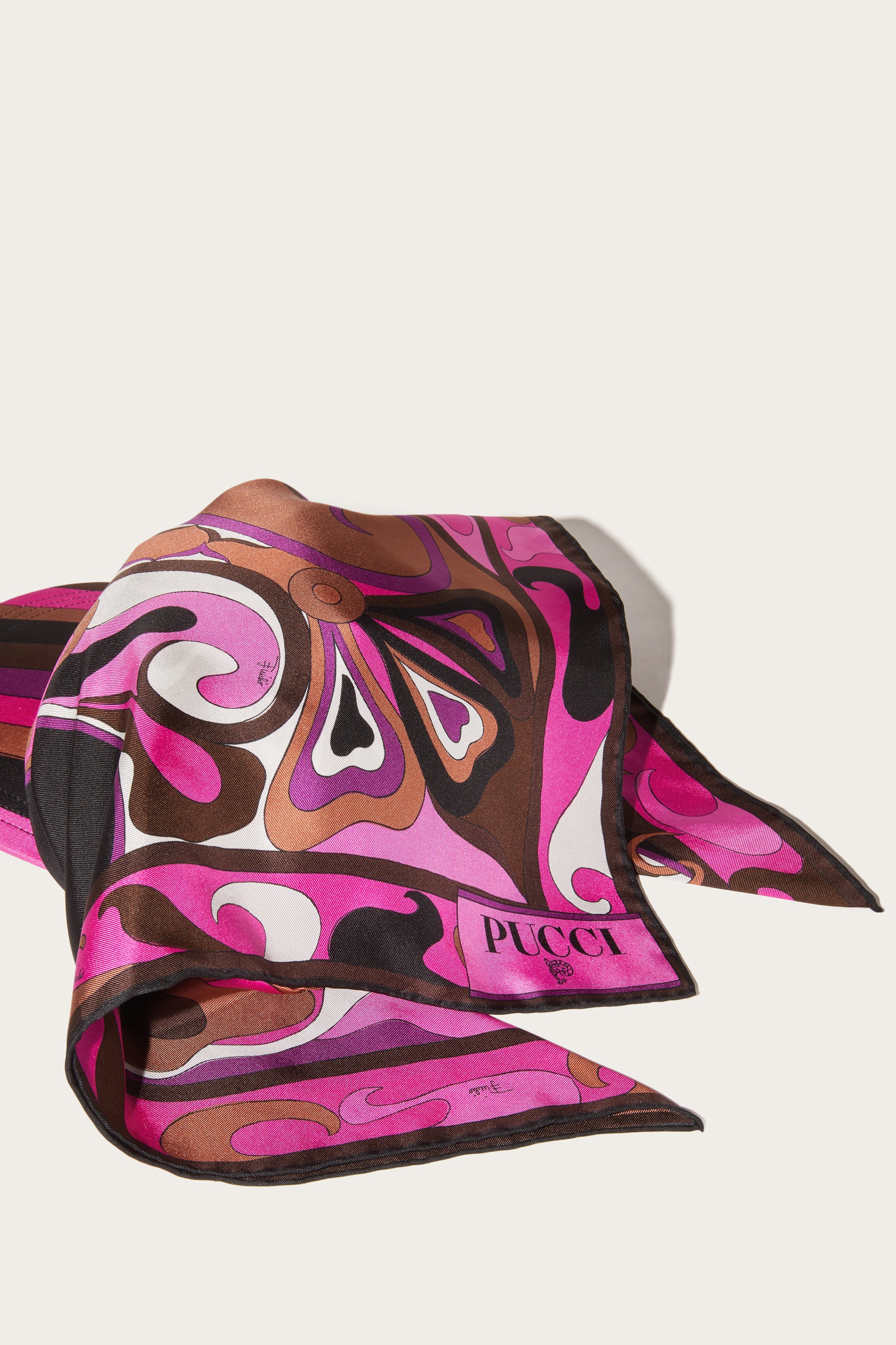 Orchidee-Print Silk-Twill Cap View 4 - Pucci