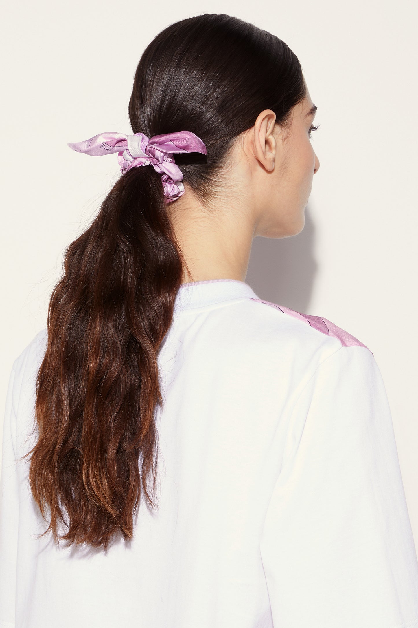 Iride-Print Silk Hair Tie View 2 - Pucci