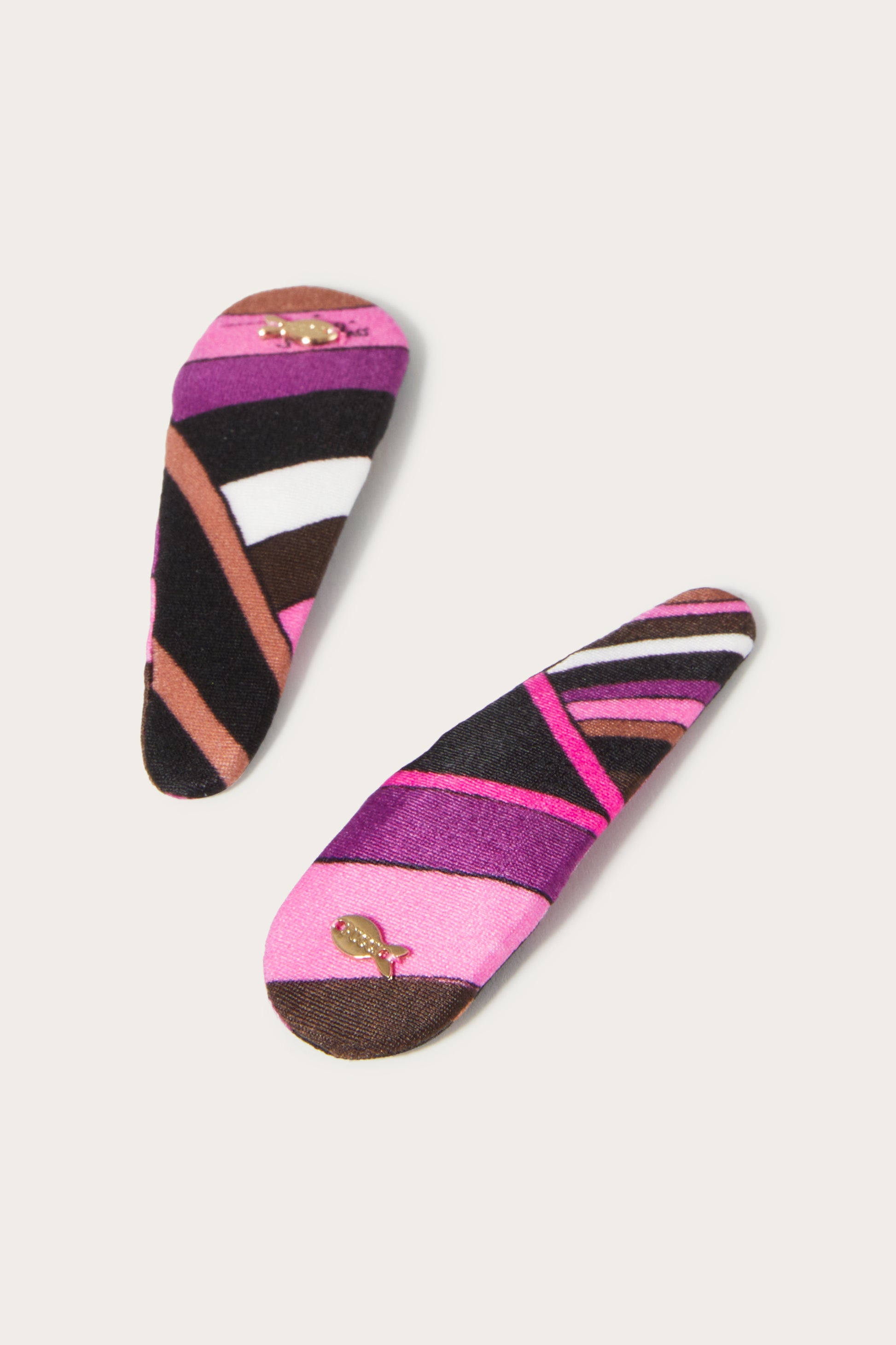 Iride-Print Hair Clips View 1 - Pucci