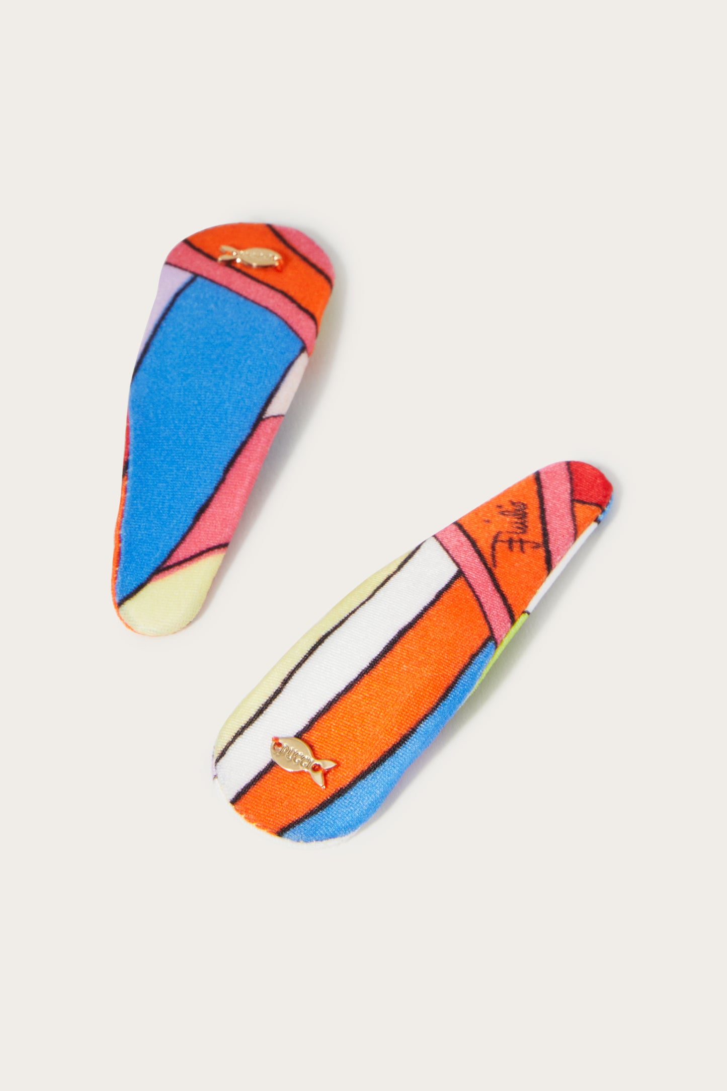 Iride-Print Hair Clips View 1 - Pucci