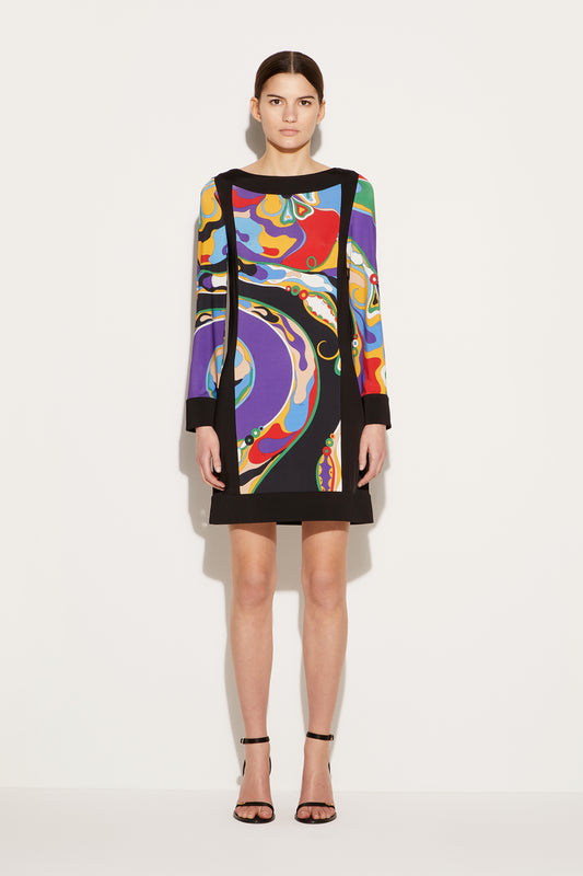Orchidee-Print Mini Dress View 2 - Pucci