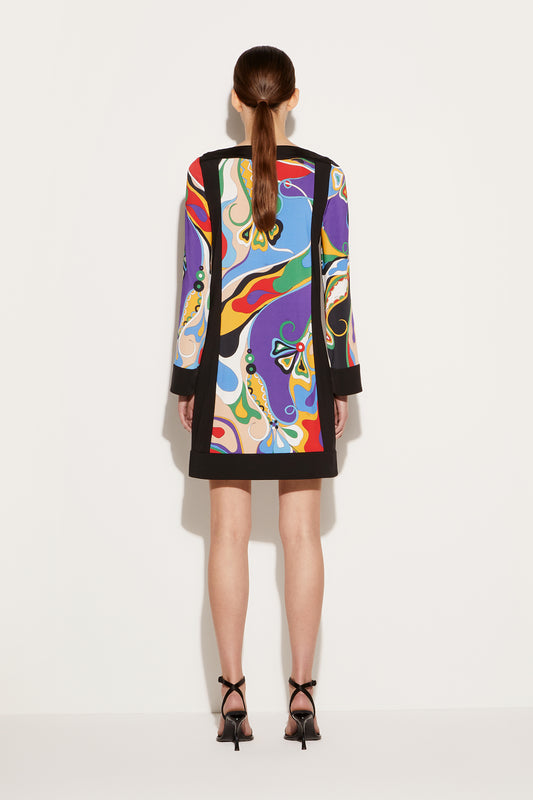 Orchidee-Print Mini Dress View 4 - Pucci