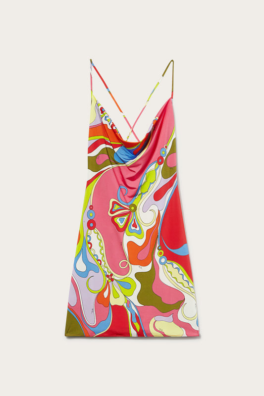 Orchidee-Print Mini Dress View 1 - Pucci