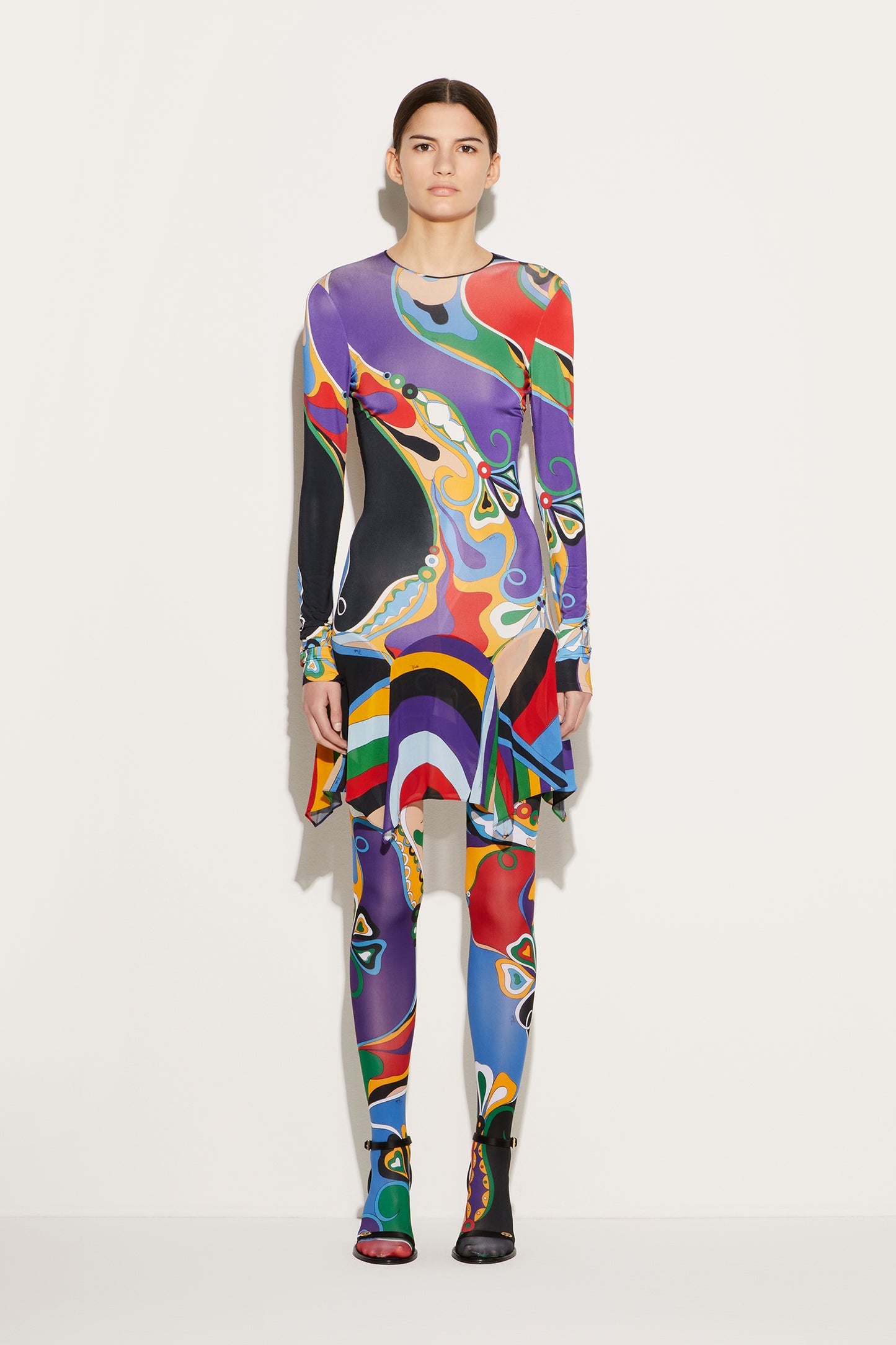 Orchidee-Print Mini Dress View 2 - Pucci