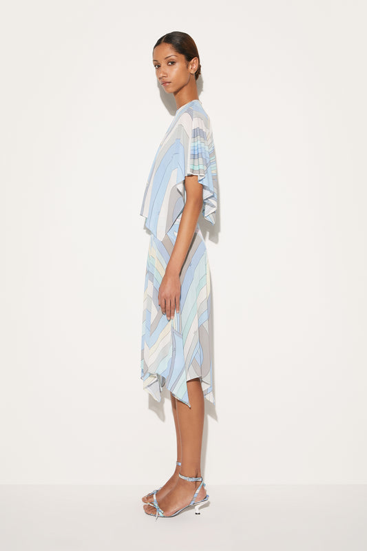 Iride-Print Layered Dress View 3 - Pucci