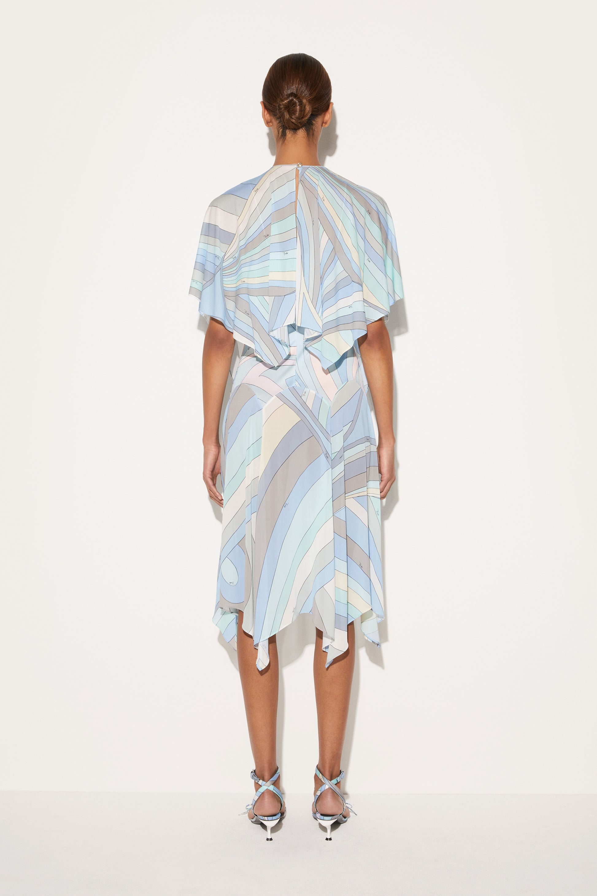Iride-Print Layered Dress View 4 - Pucci