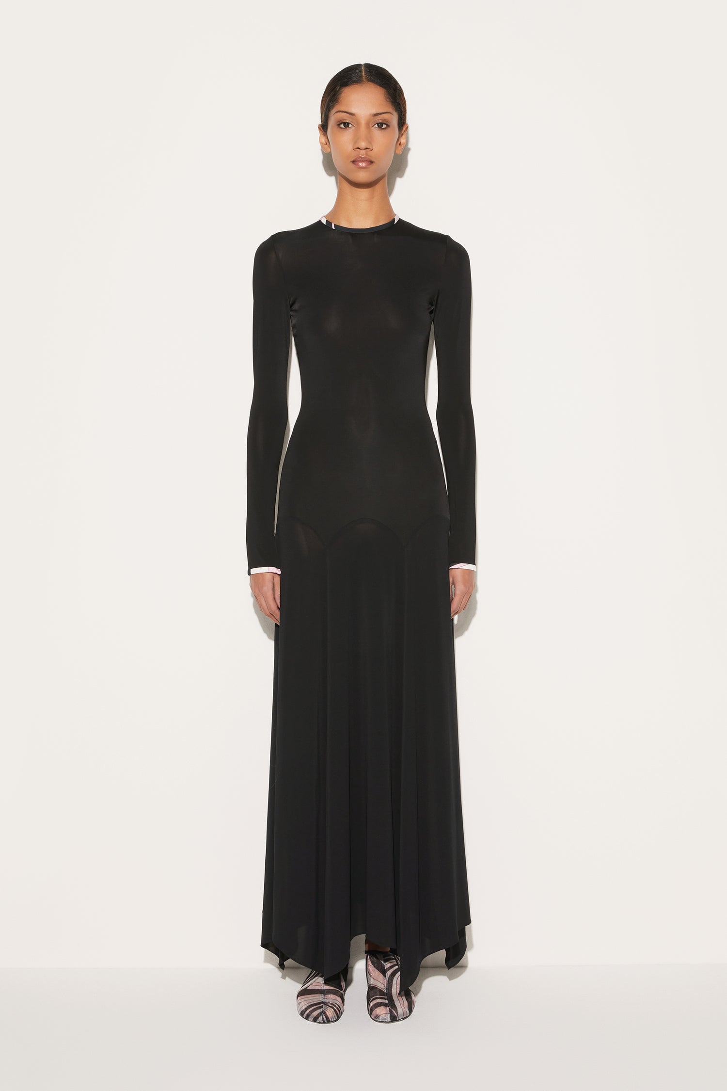 Long-Sleeve Long Dress View 2 - Pucci