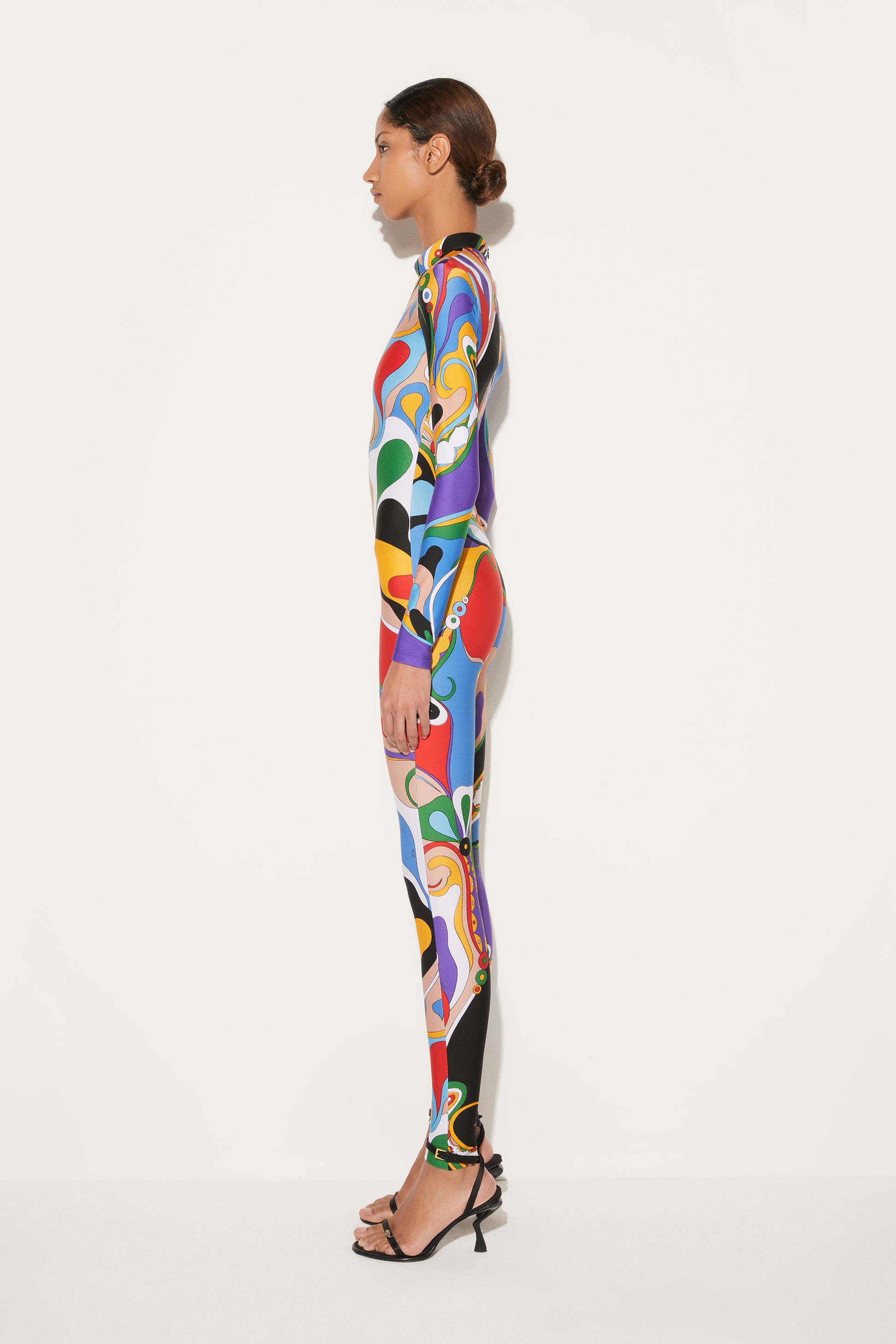 Orchidee-Print Jumpsuit View 5 - Pucci