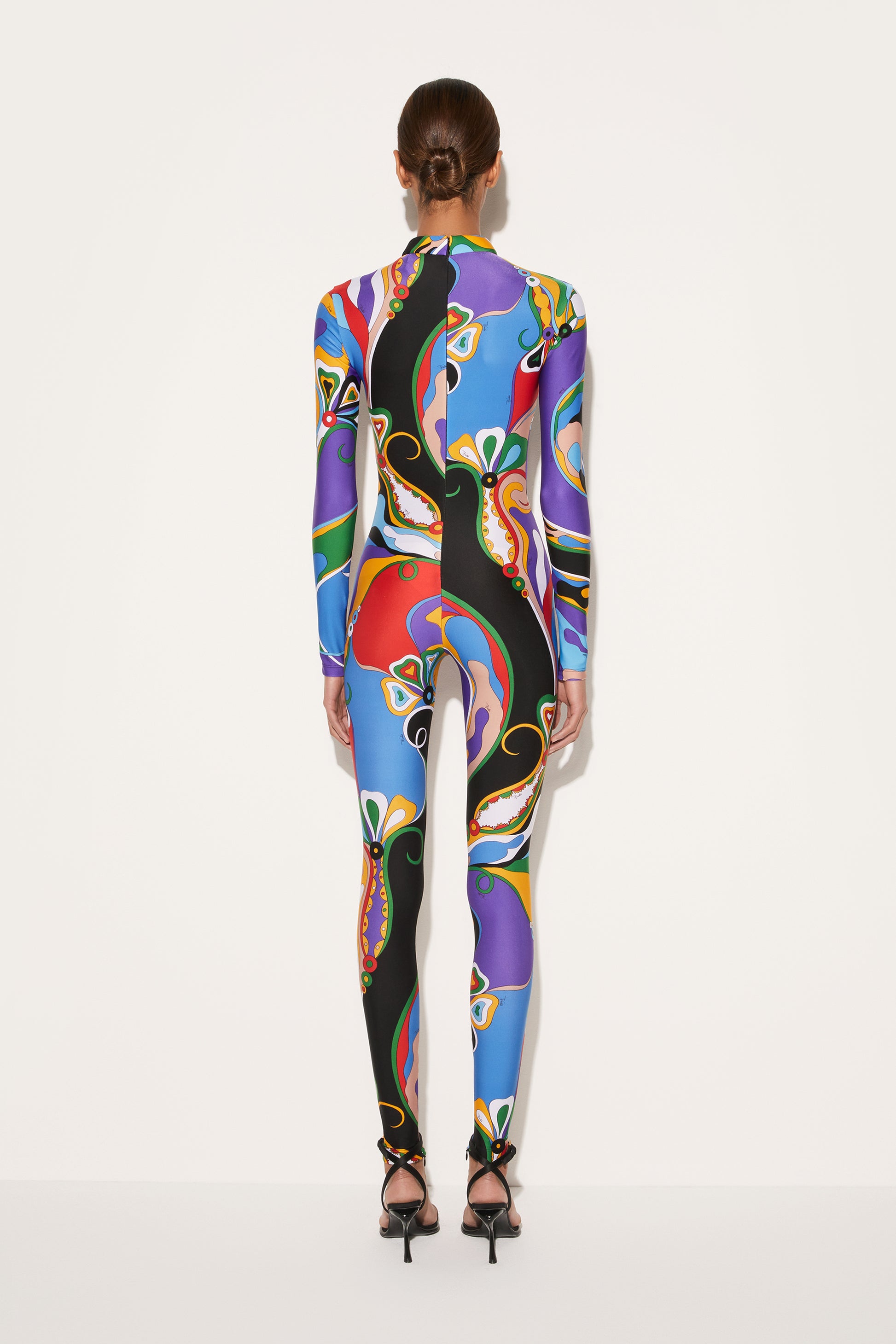 Orchidee-Print Jumpsuit View 4 - Pucci