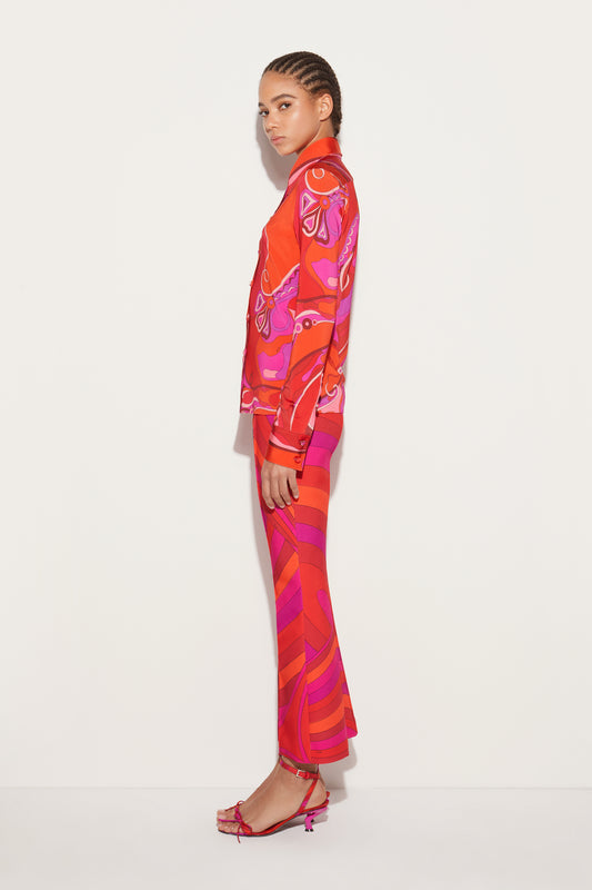 Orchidee-Print Shirt View 2 - Pucci