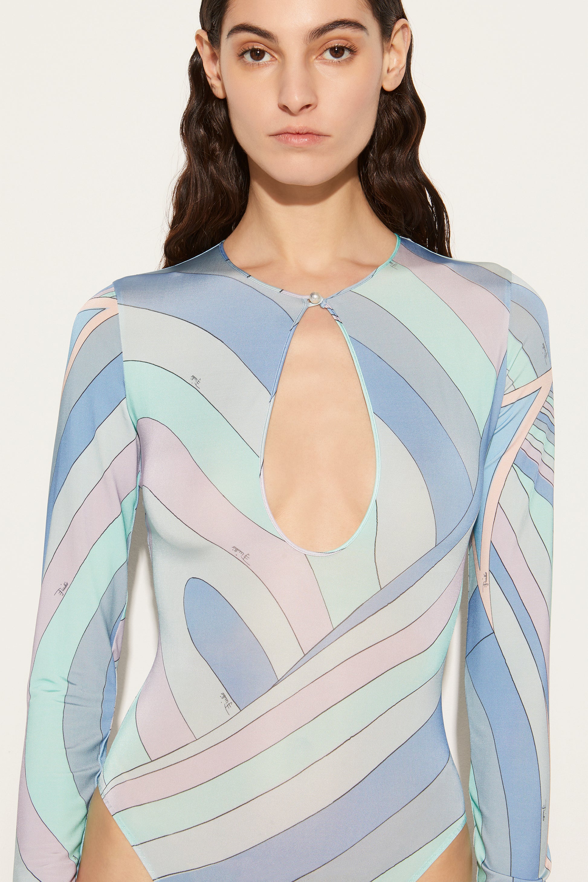 Iride-Print Bodysuit View 5 - Pucci