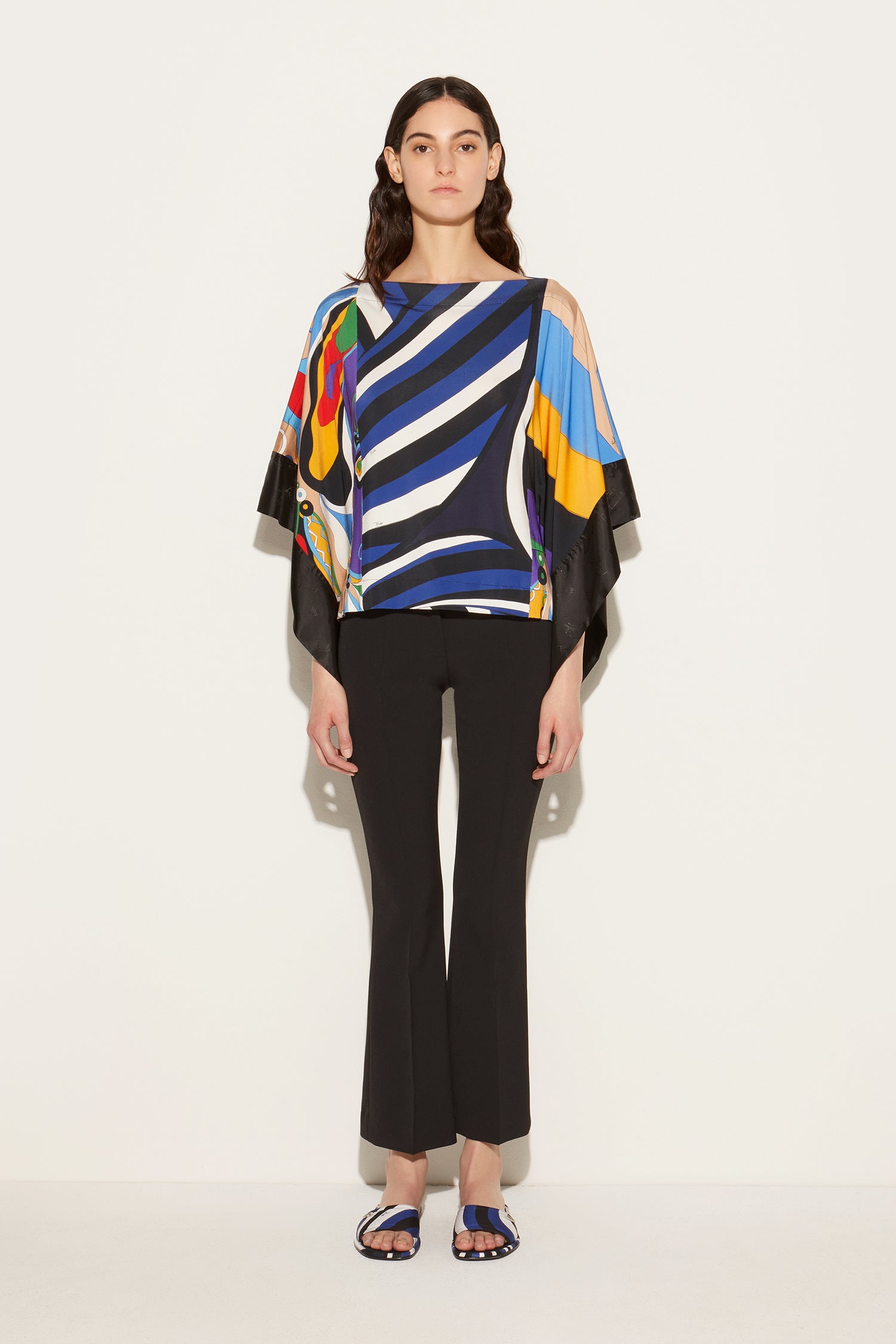 Iride-Print Kaftan Top View 2 - Pucci