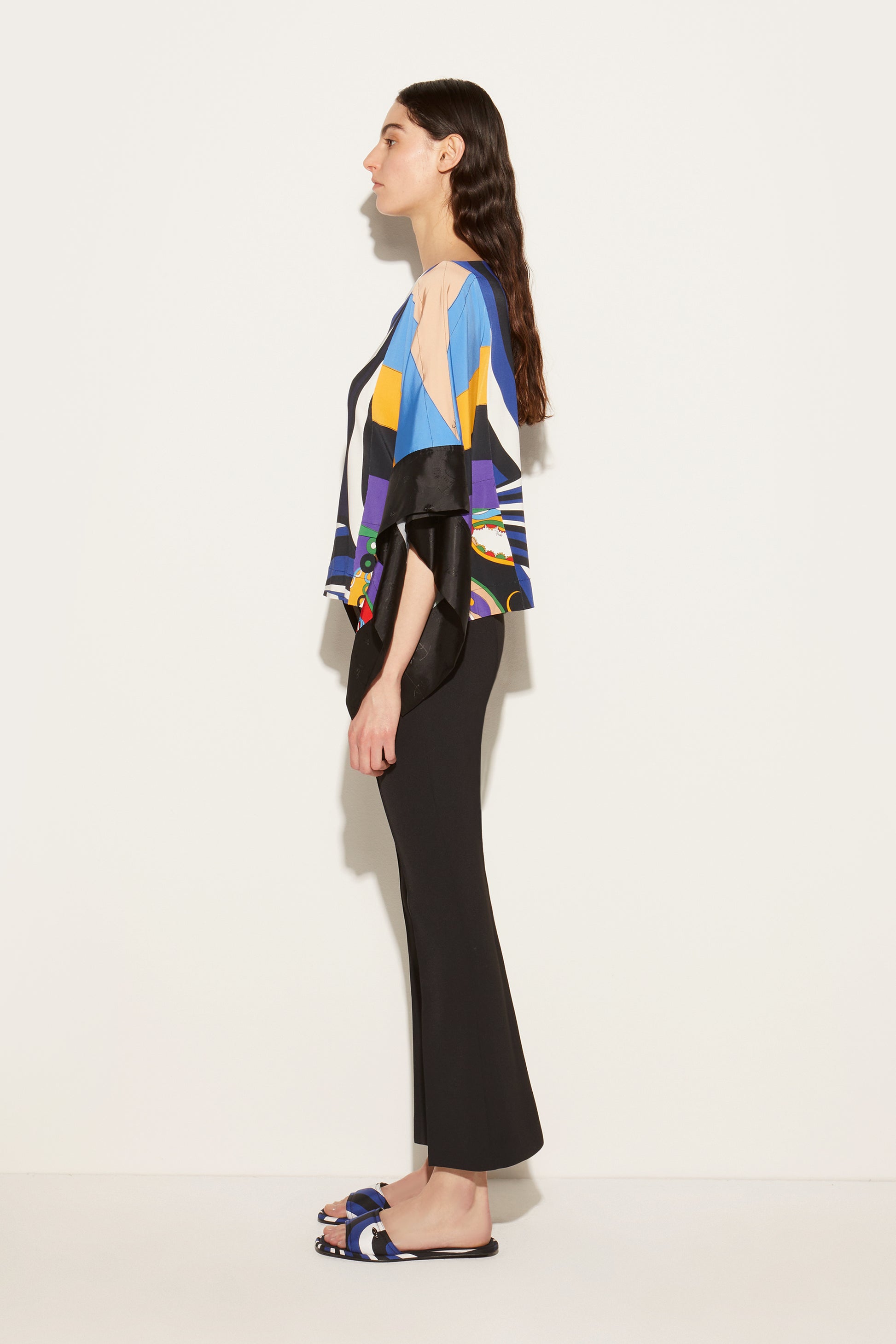 Iride-Print Kaftan Top View 3 - Pucci