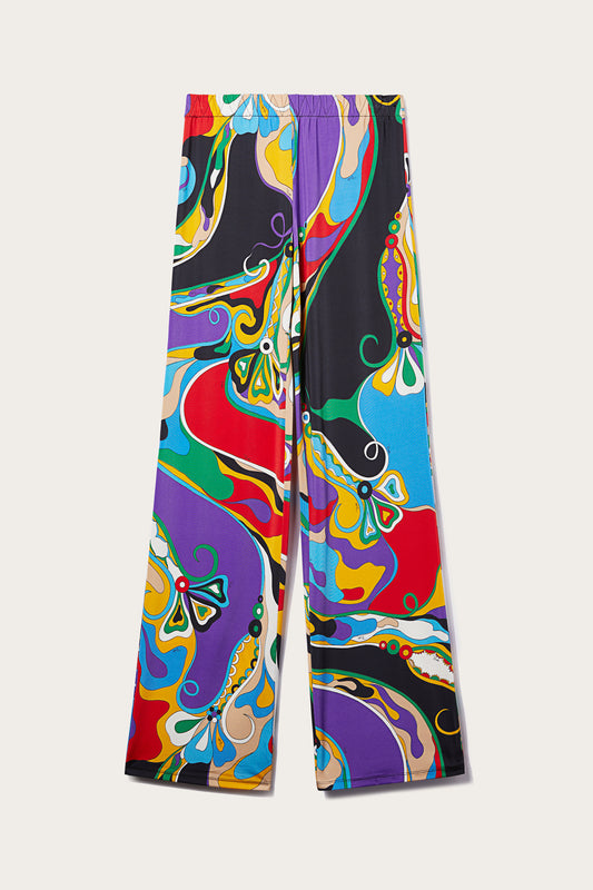 Orchidee-Print Trousers View 1 - Pucci