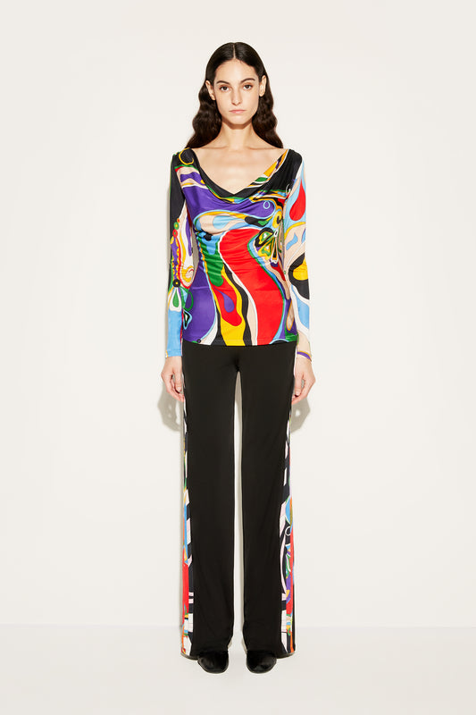 Iride And Orchidee-Print Trousers View 2 - Pucci