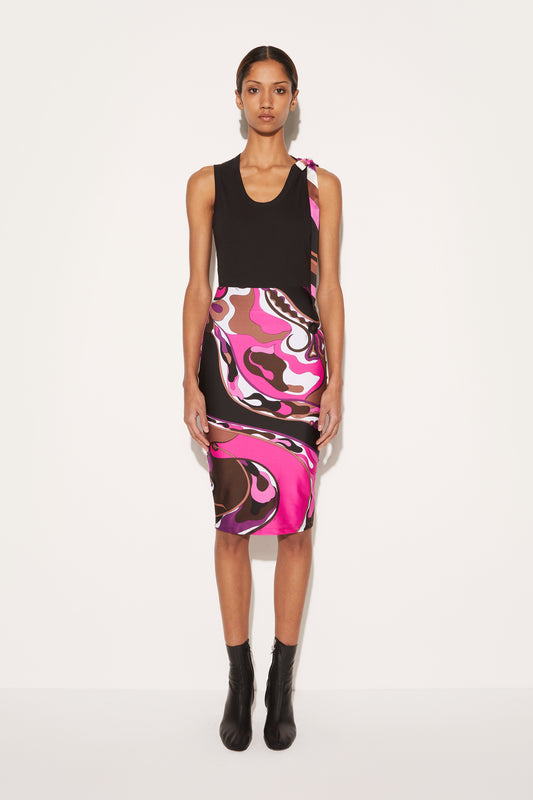 Orchidee-Print Pencil Skirt View 2 - Pucci