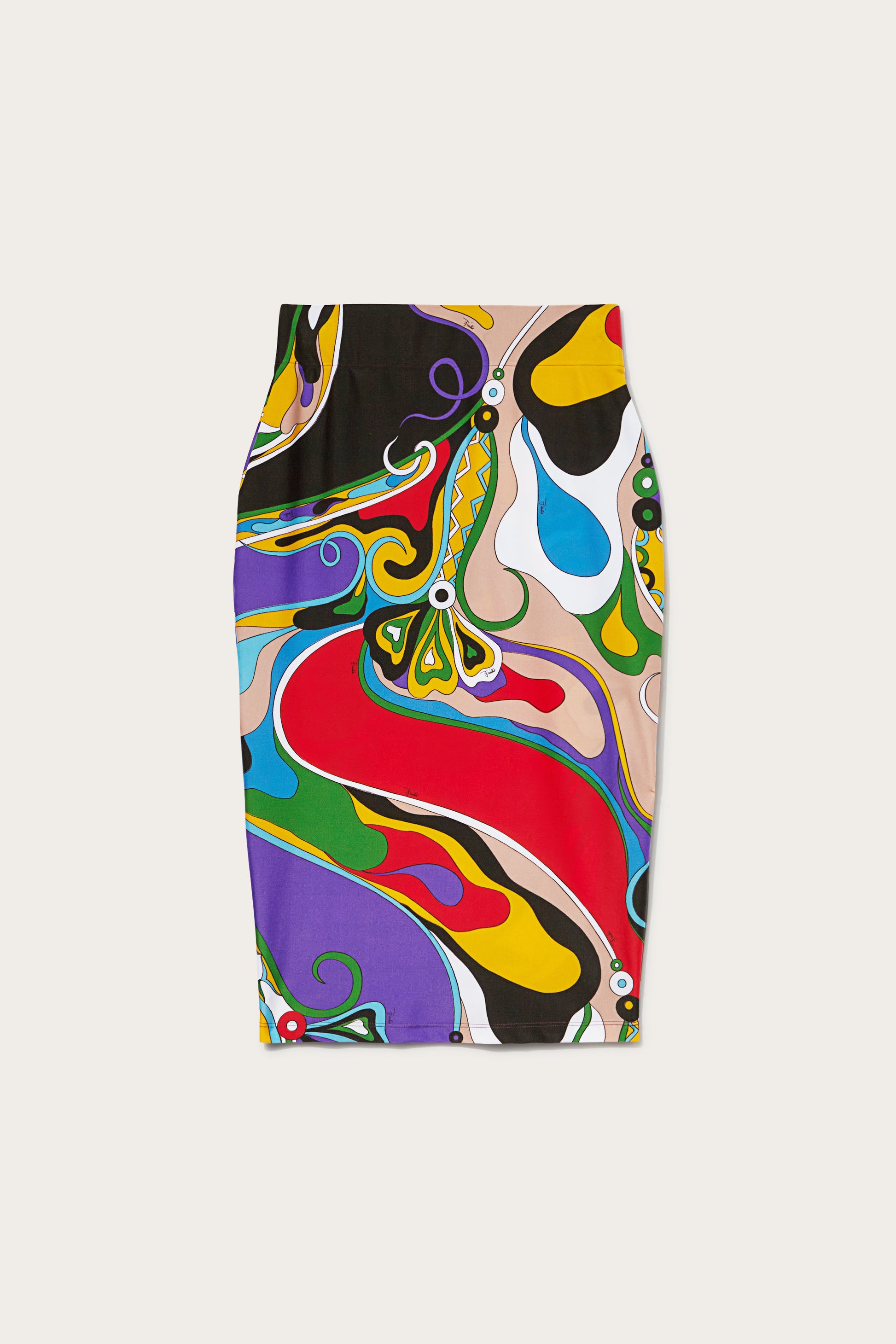 Orchidee-Print Pencil Skirt View 1 - Pucci