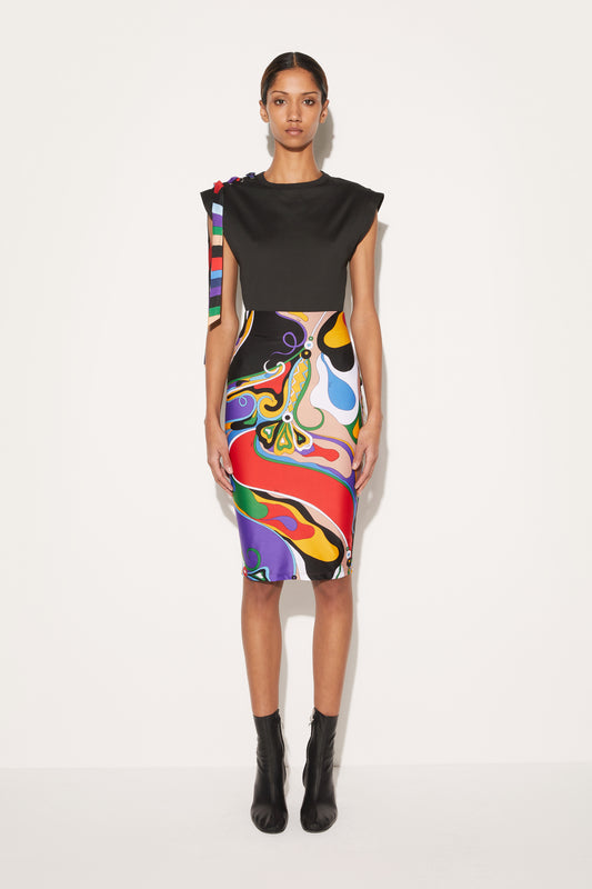 Orchidee-Print Pencil Skirt View 2 - Pucci