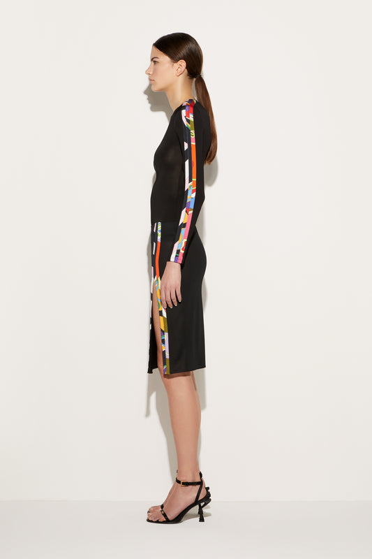 Orchidee And Iride-Print Pencil Skirt View 3 - Pucci
