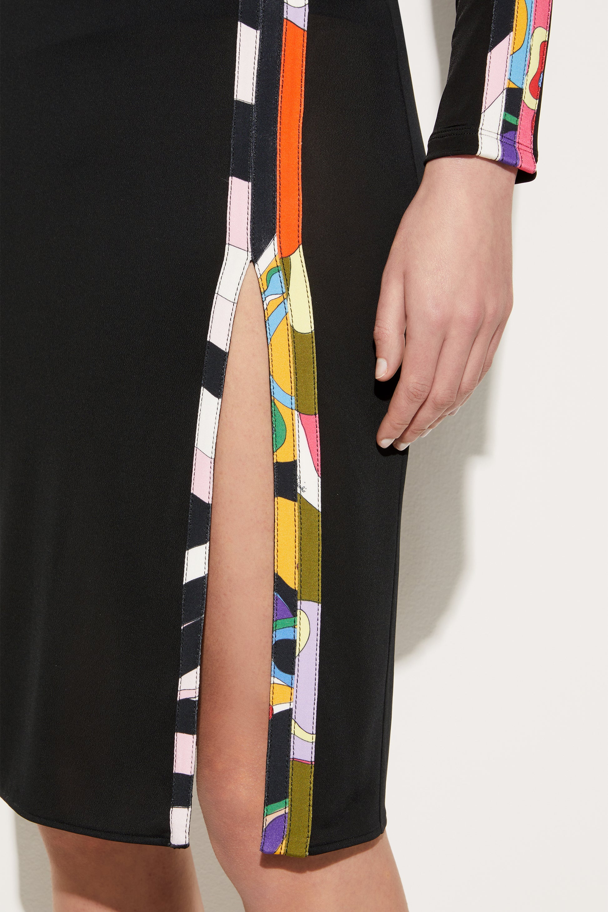 Orchidee And Iride-Print Pencil Skirt View 5 - Pucci