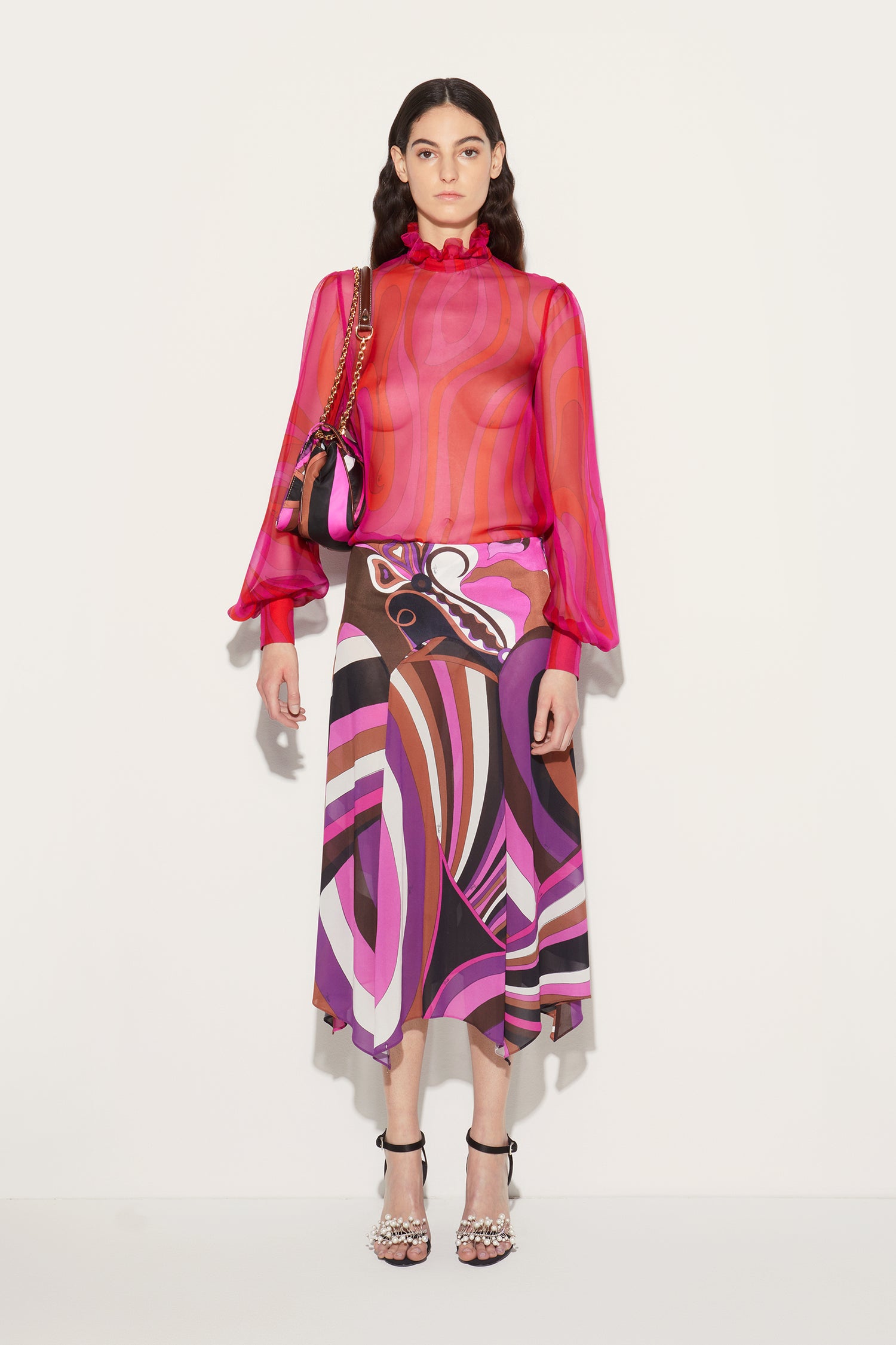 Iride-Print Skirt View 2 - Pucci