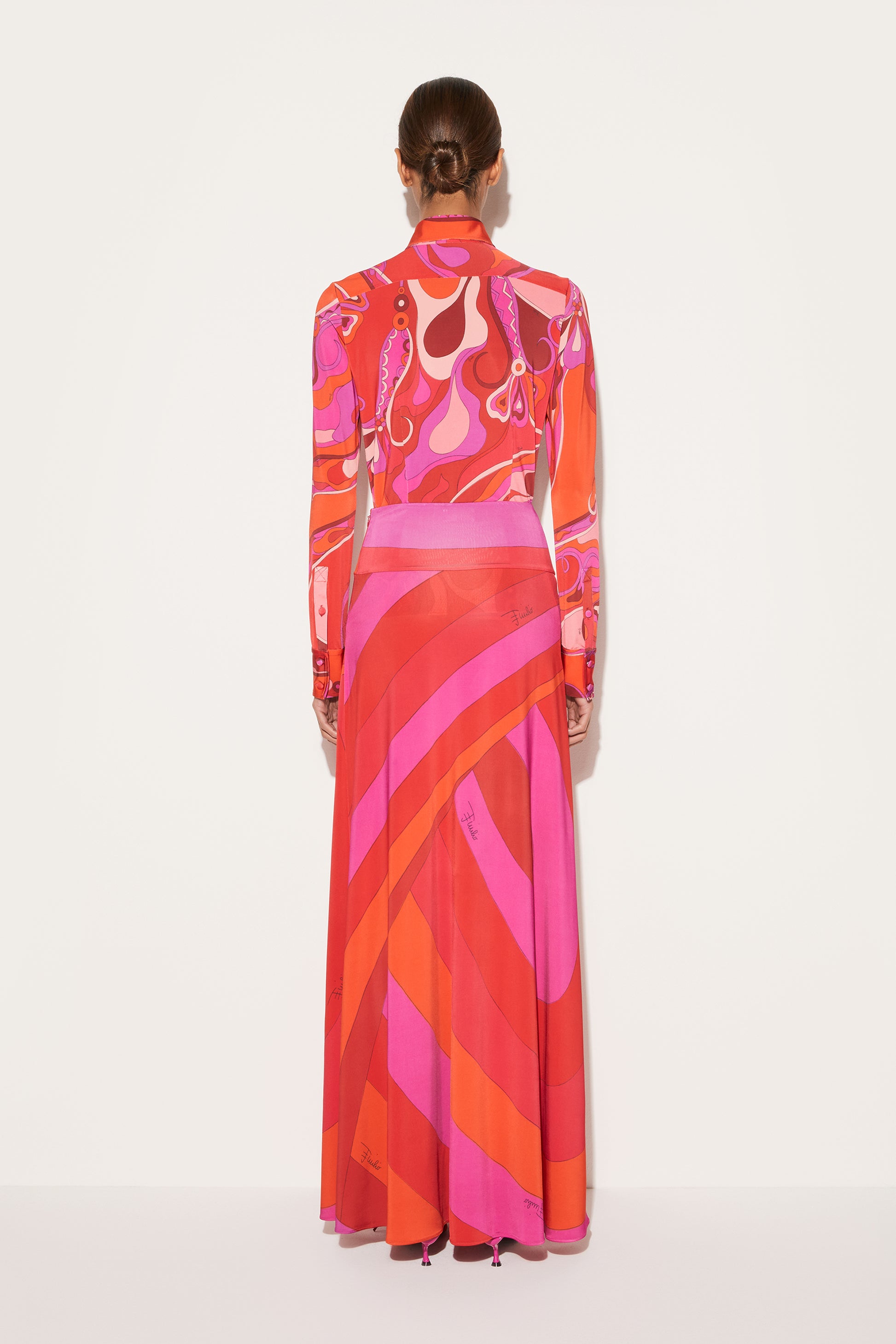 Iride-Print Long Skirt View 4 - Pucci