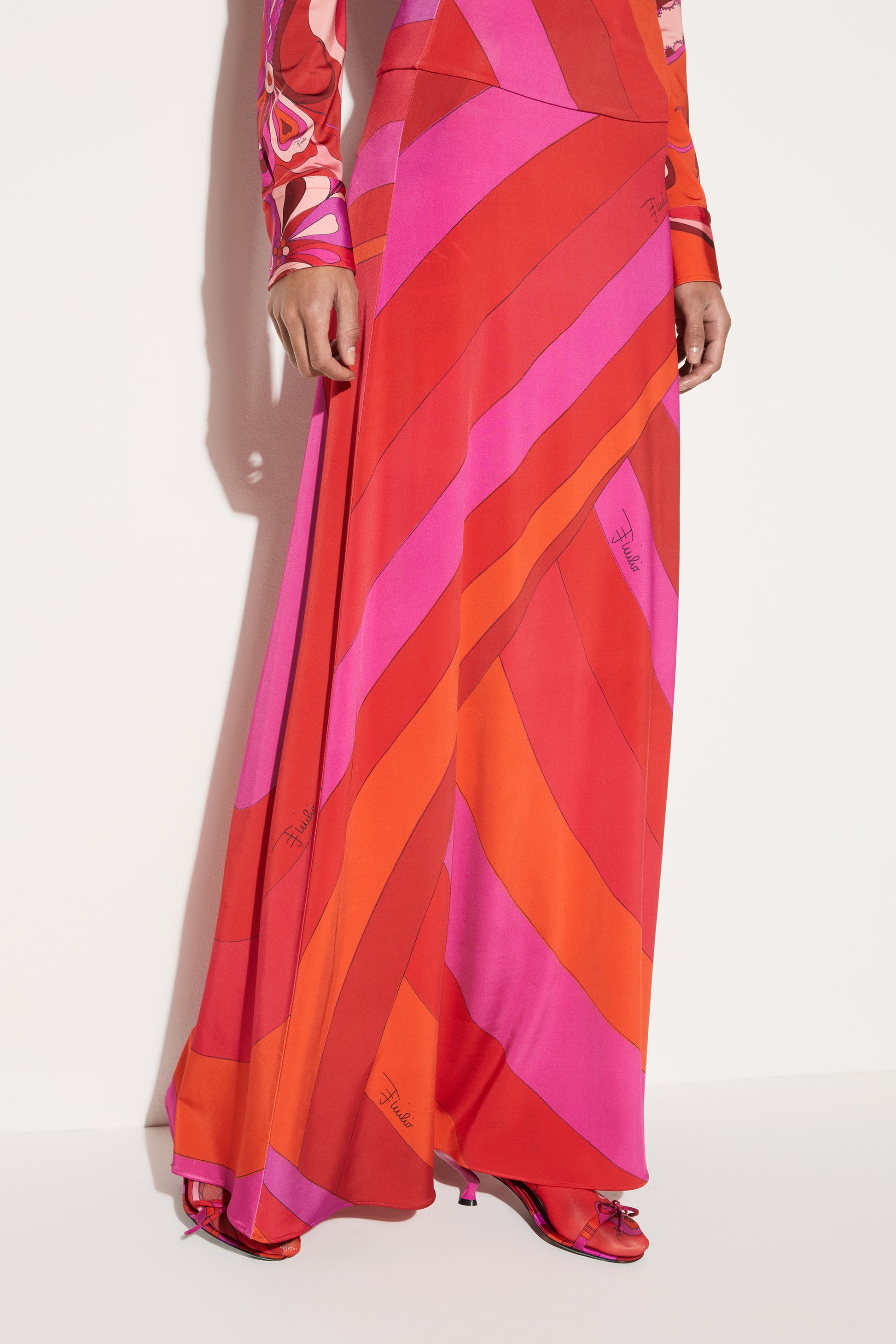 Iride-Print Long Skirt View 5 - Pucci