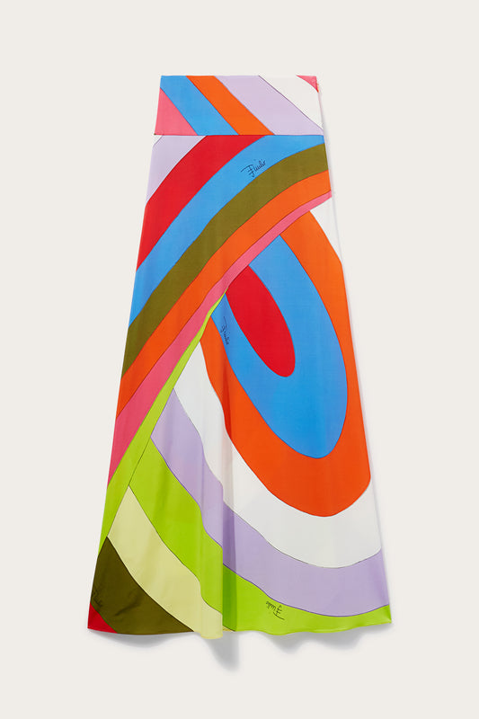 Iride-Print Long Skirt View 1 - Pucci