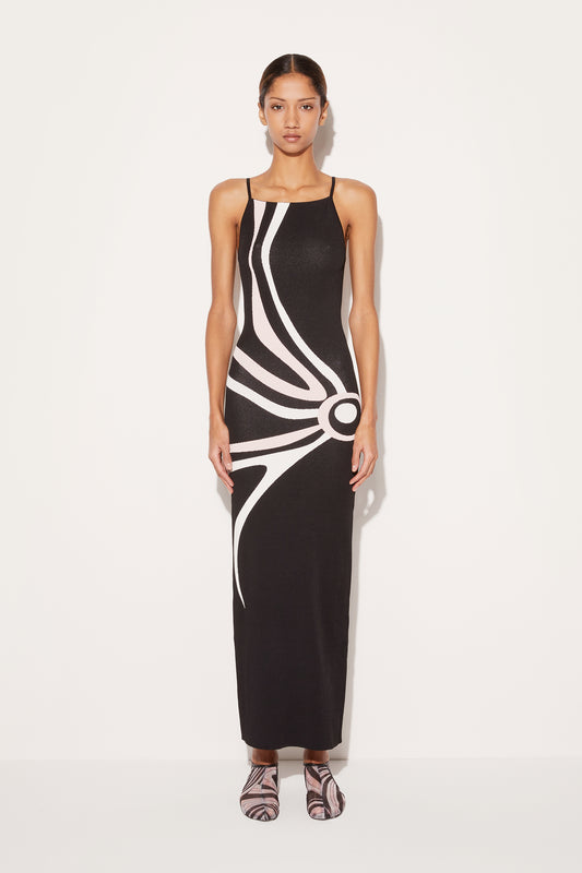 Marmo-Jacquard Long Dress View 2 - Pucci