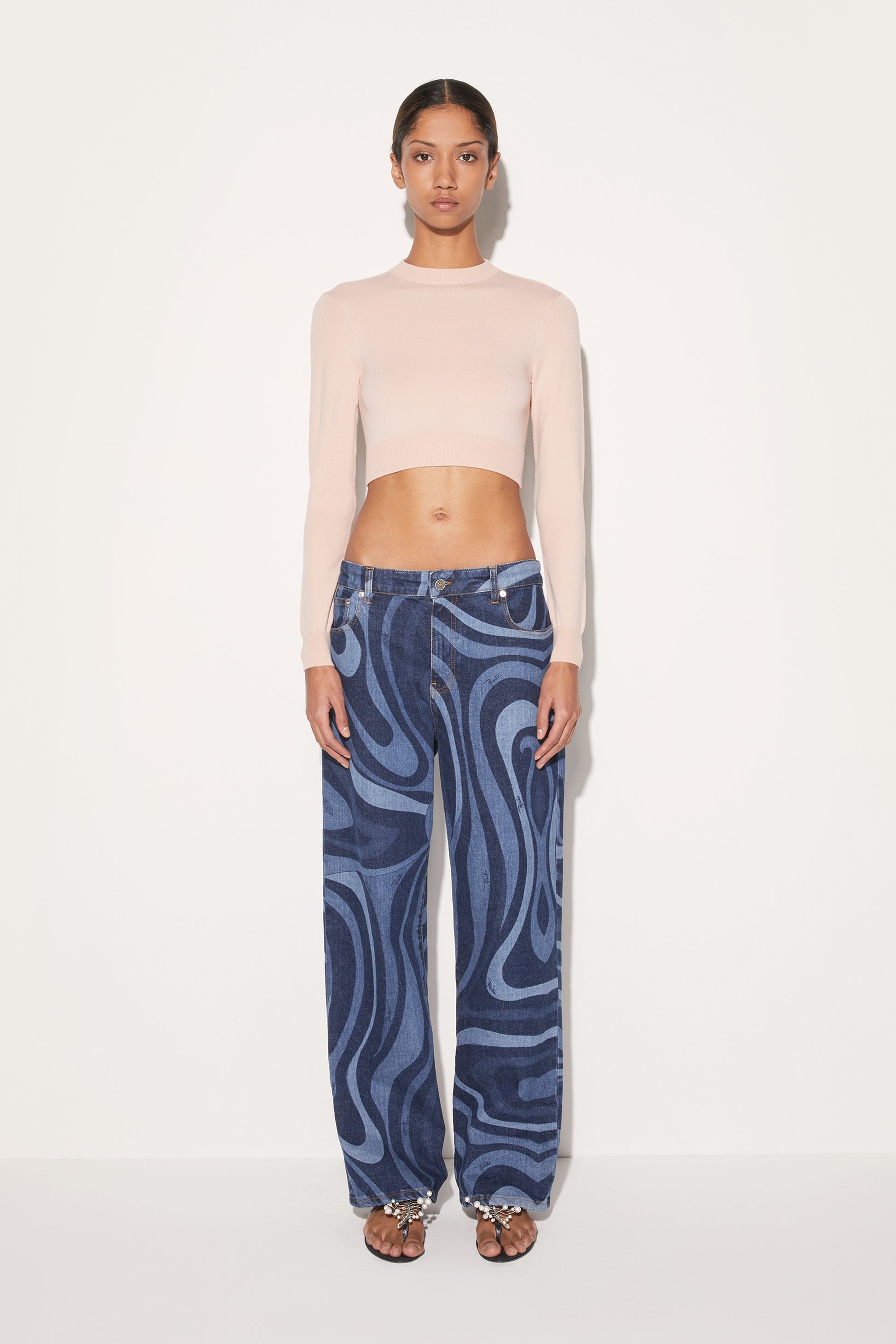 Cropped Sweater View 2 - Pucci