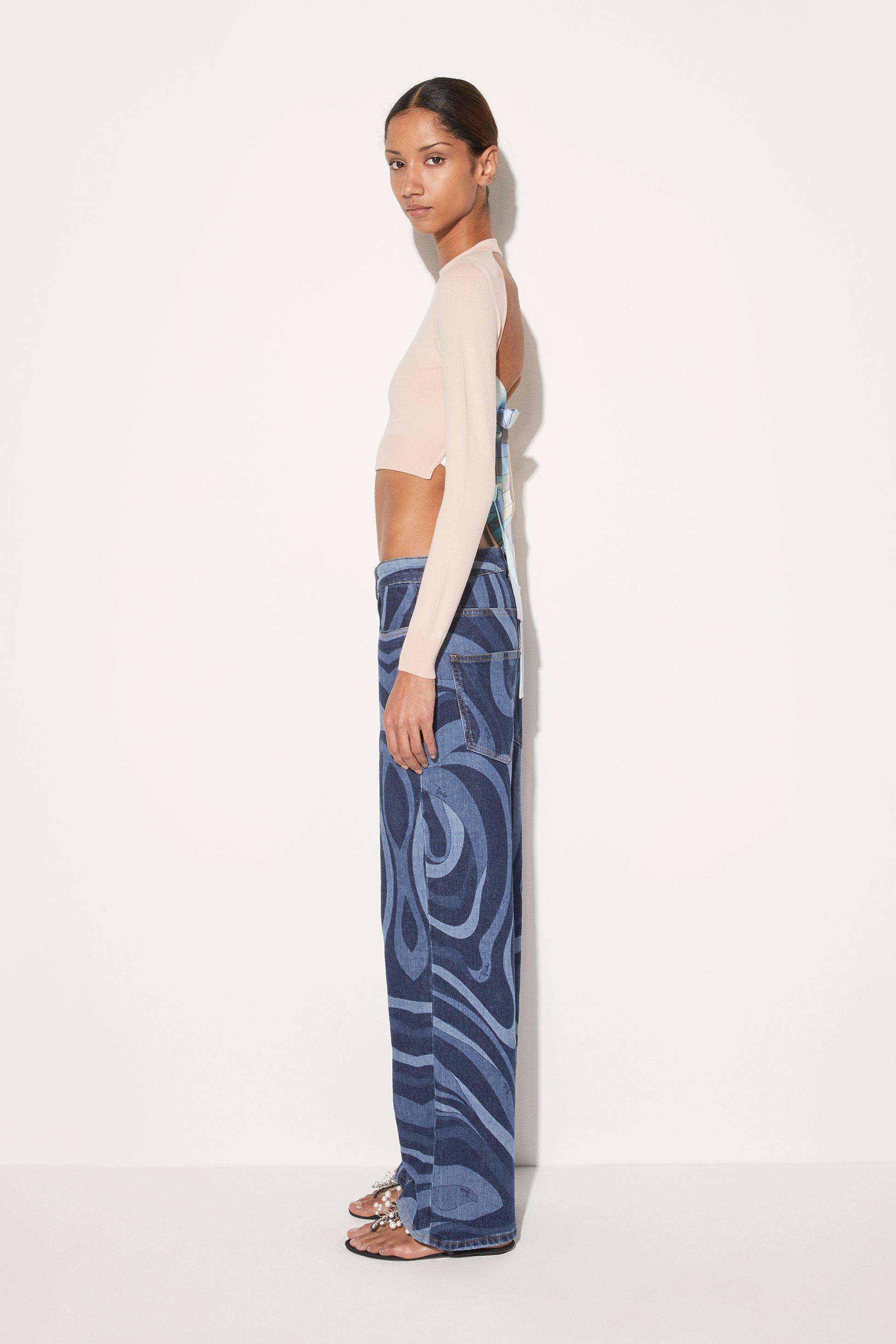 Cropped Sweater View 3 - Pucci