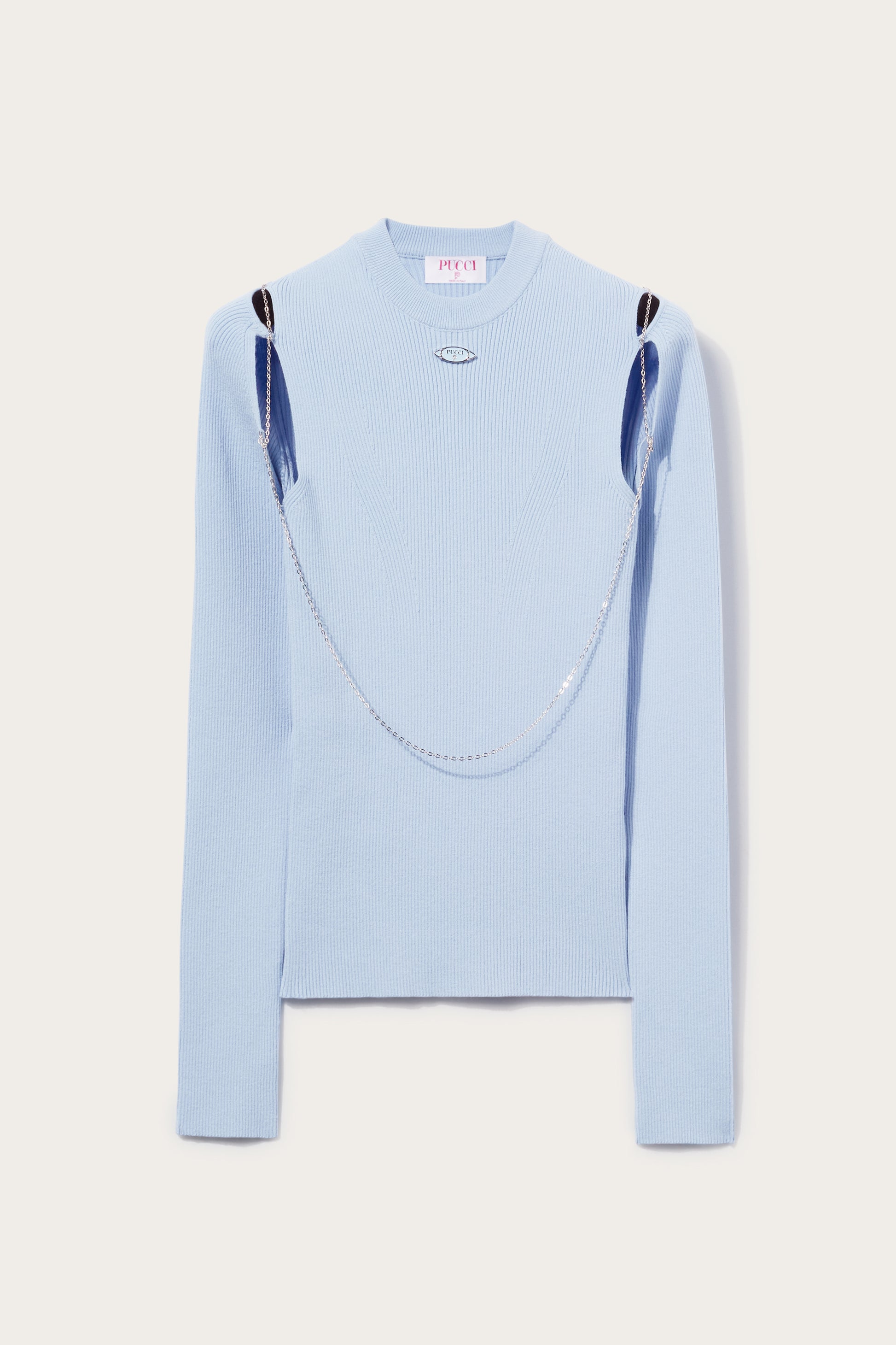 Chain-Embellished Sweater View 1 - Pucci