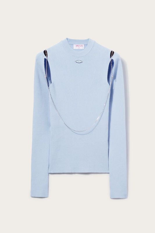 Chain-Embellished Sweater View 1 - Pucci