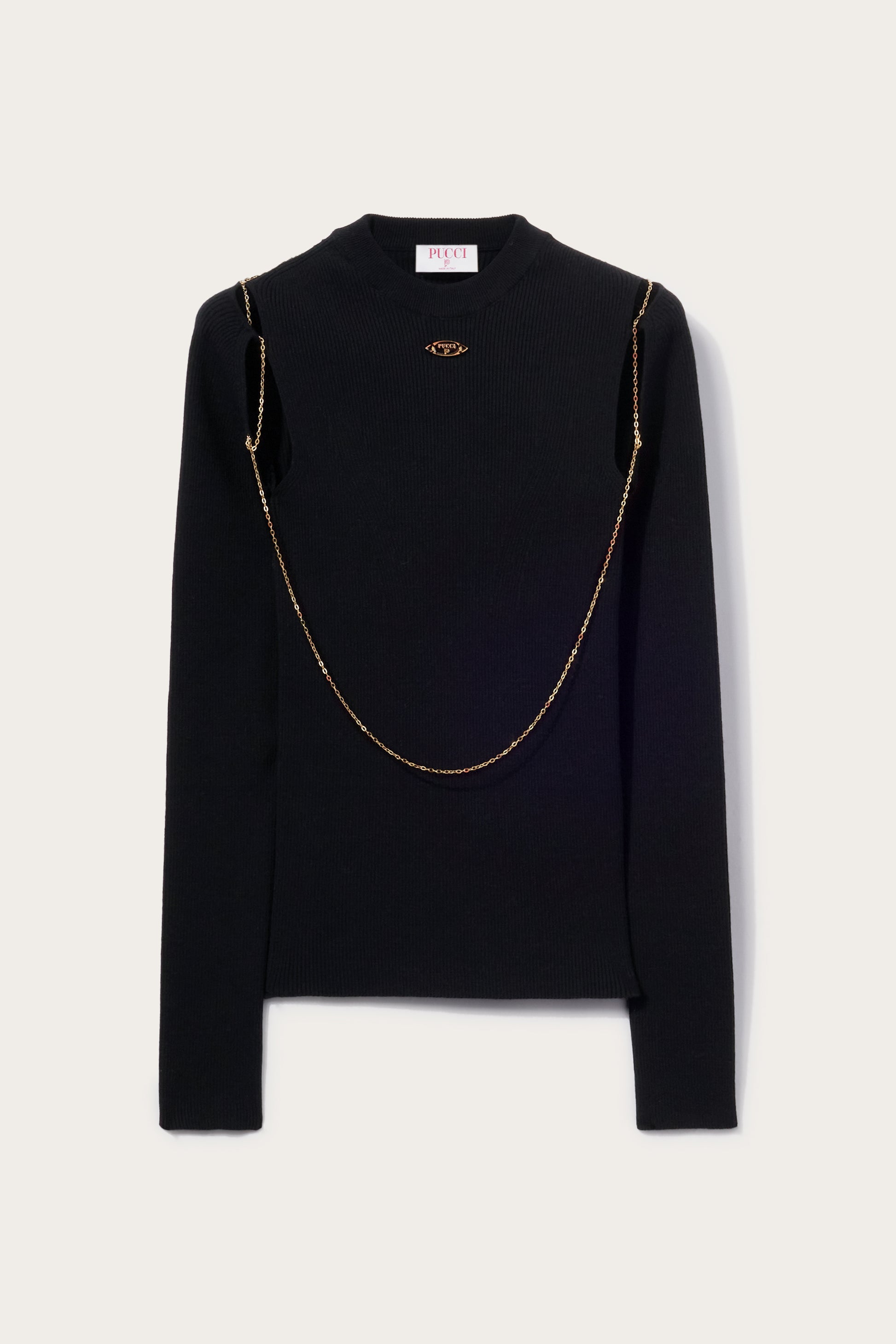 Chain-Embellished Sweater View 1 - Pucci