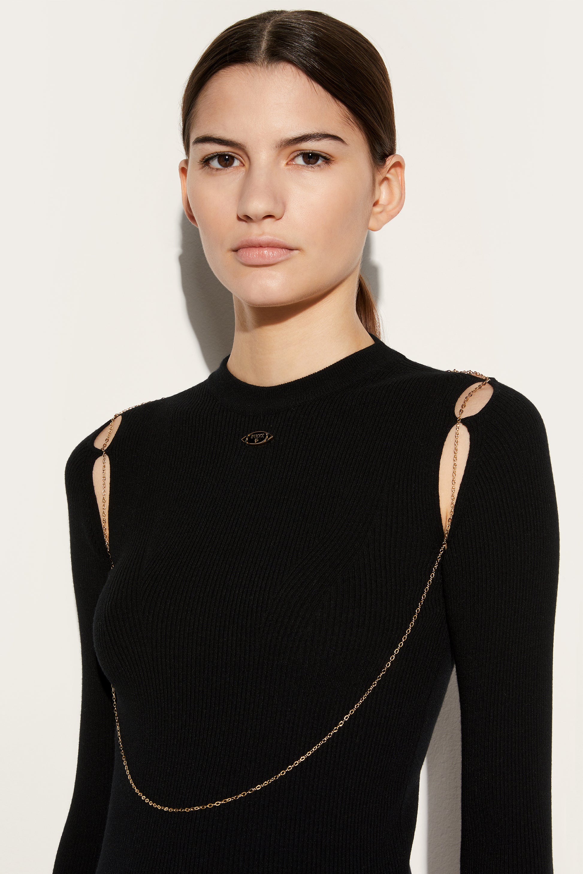 Chain-Embellished Sweater View 5 - Pucci