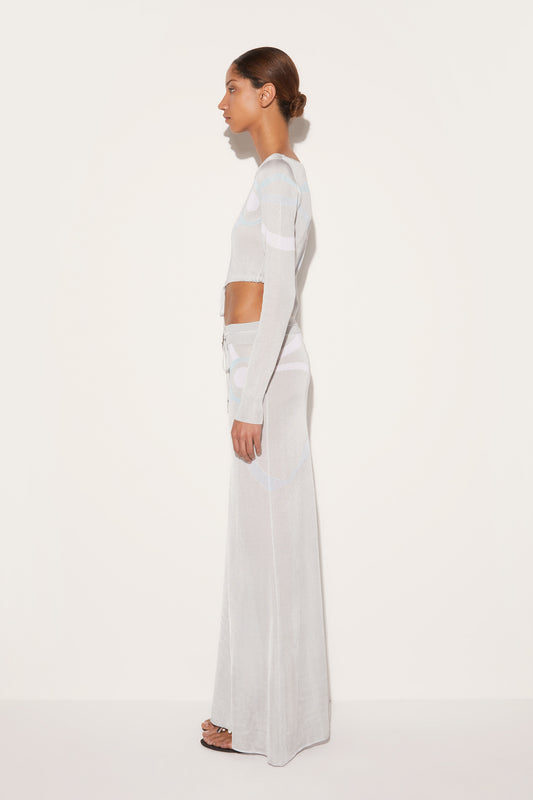 Marmo-Jacquard Crop Top View 3 - Pucci
