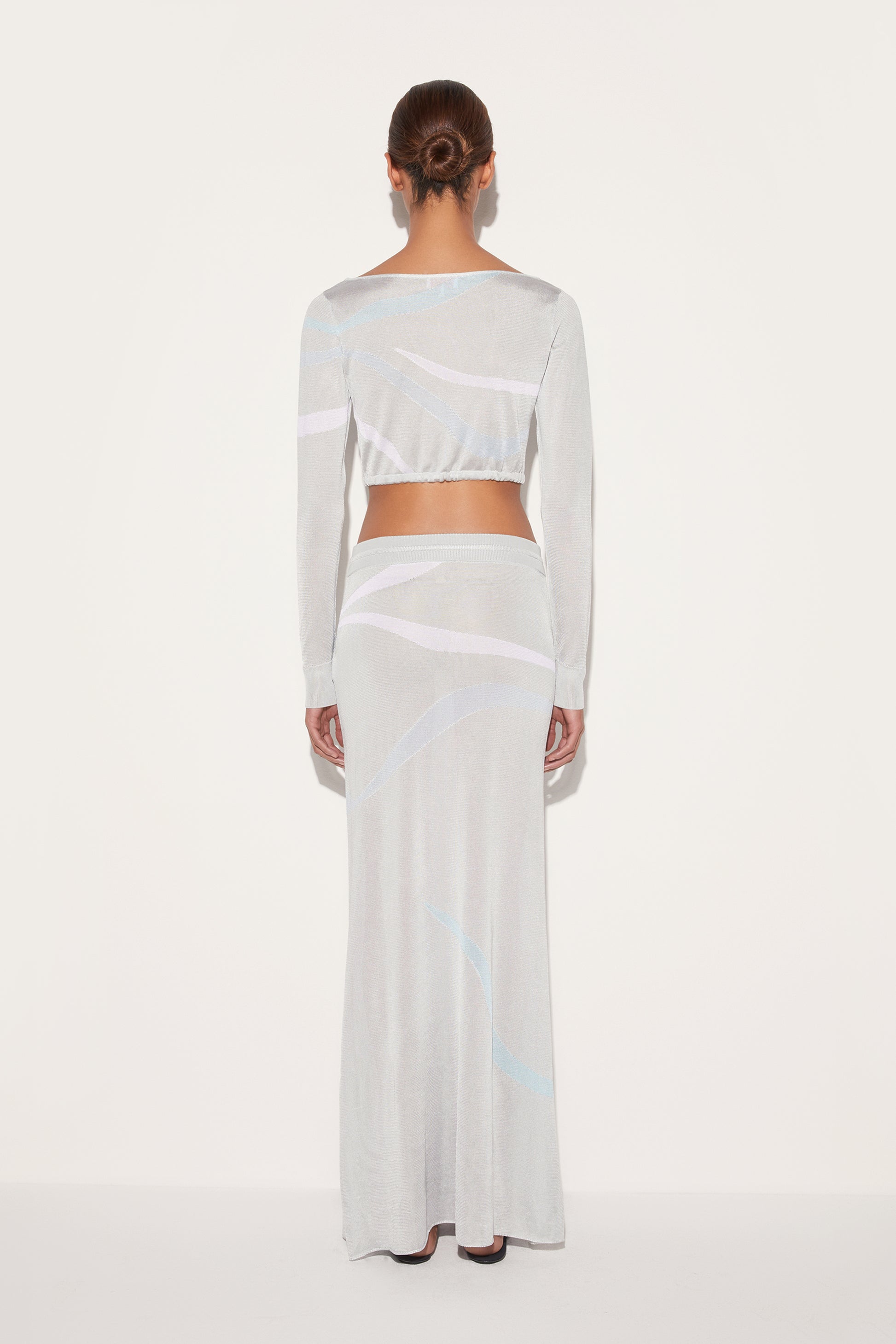 Marmo-Jacquard Crop Top View 4 - Pucci