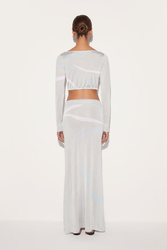 Marmo-Jacquard Crop Top View 4 - Pucci