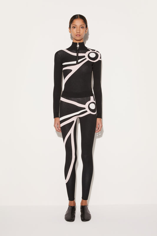 Marmo-Jacquard Leggigns View 2 - Pucci