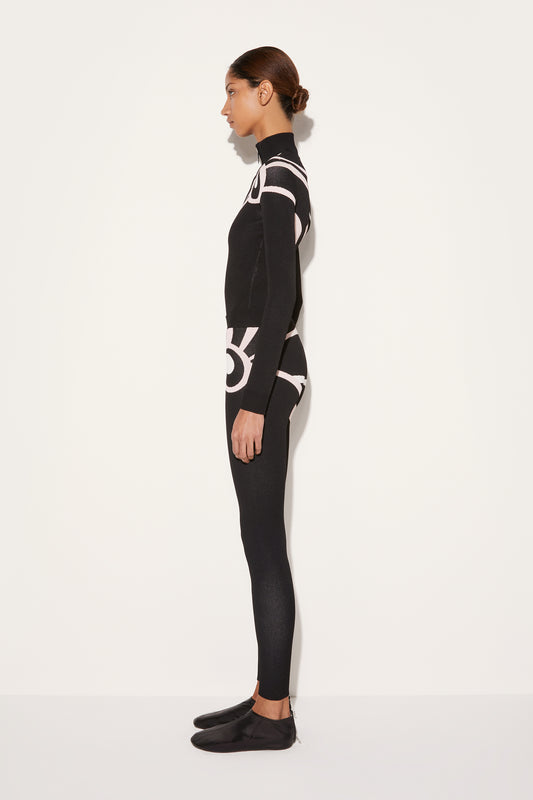 Marmo-Jacquard Leggigns View 3 - Pucci