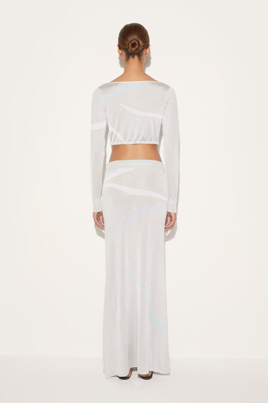 Marmo-Jacquard Long Skirt View 4 - Pucci