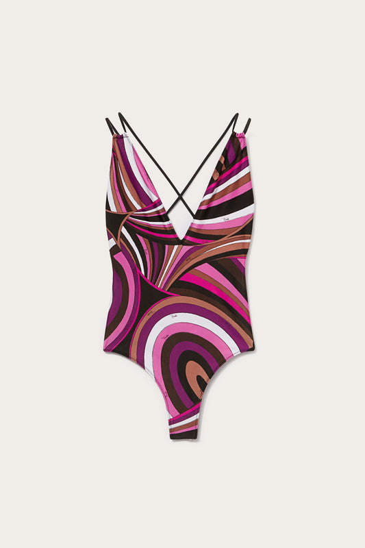 Iride-Print Swimsuit View 1 - Pucci