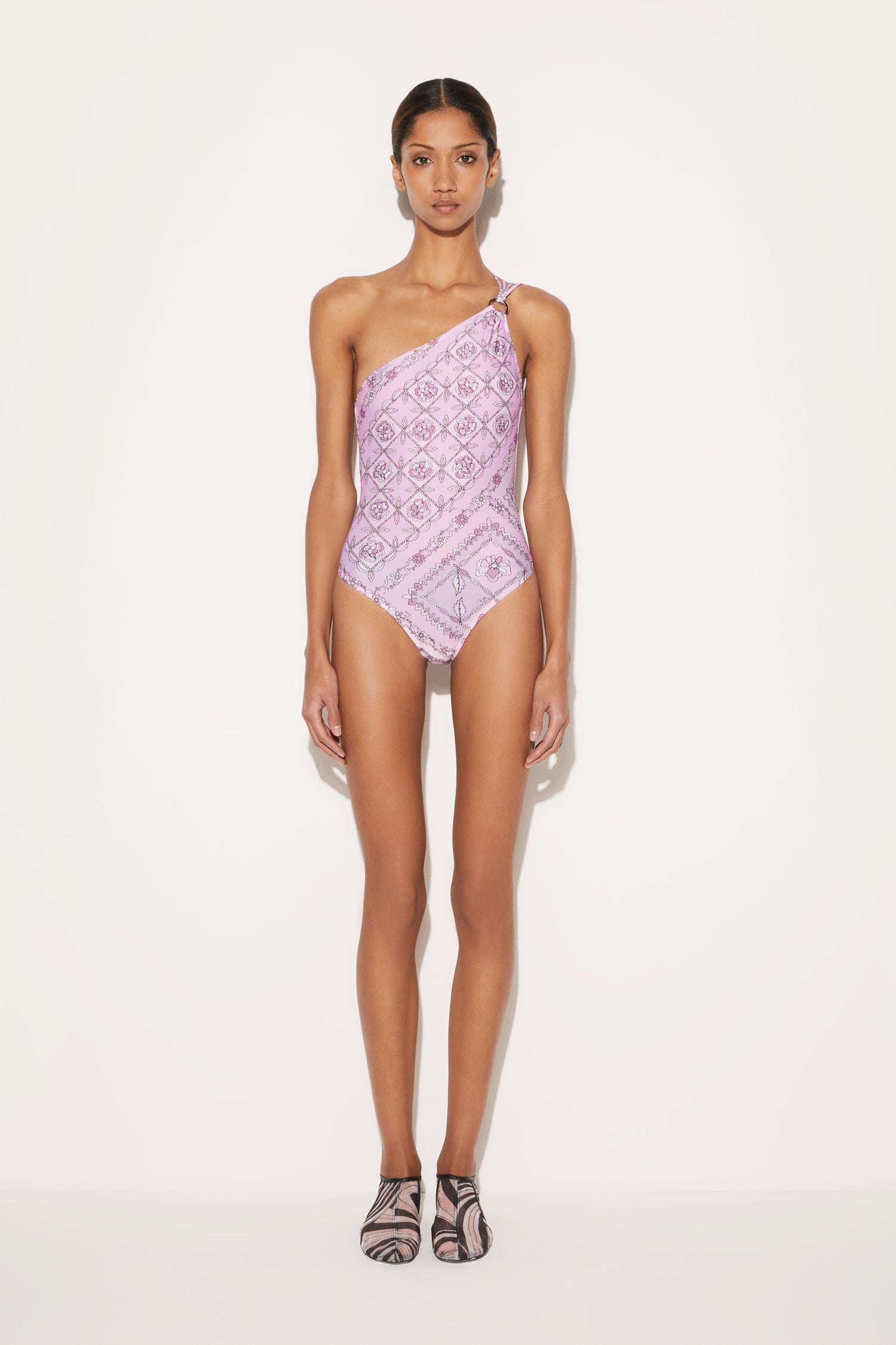 Festa-Print Swimsuit View 2 - Pucci