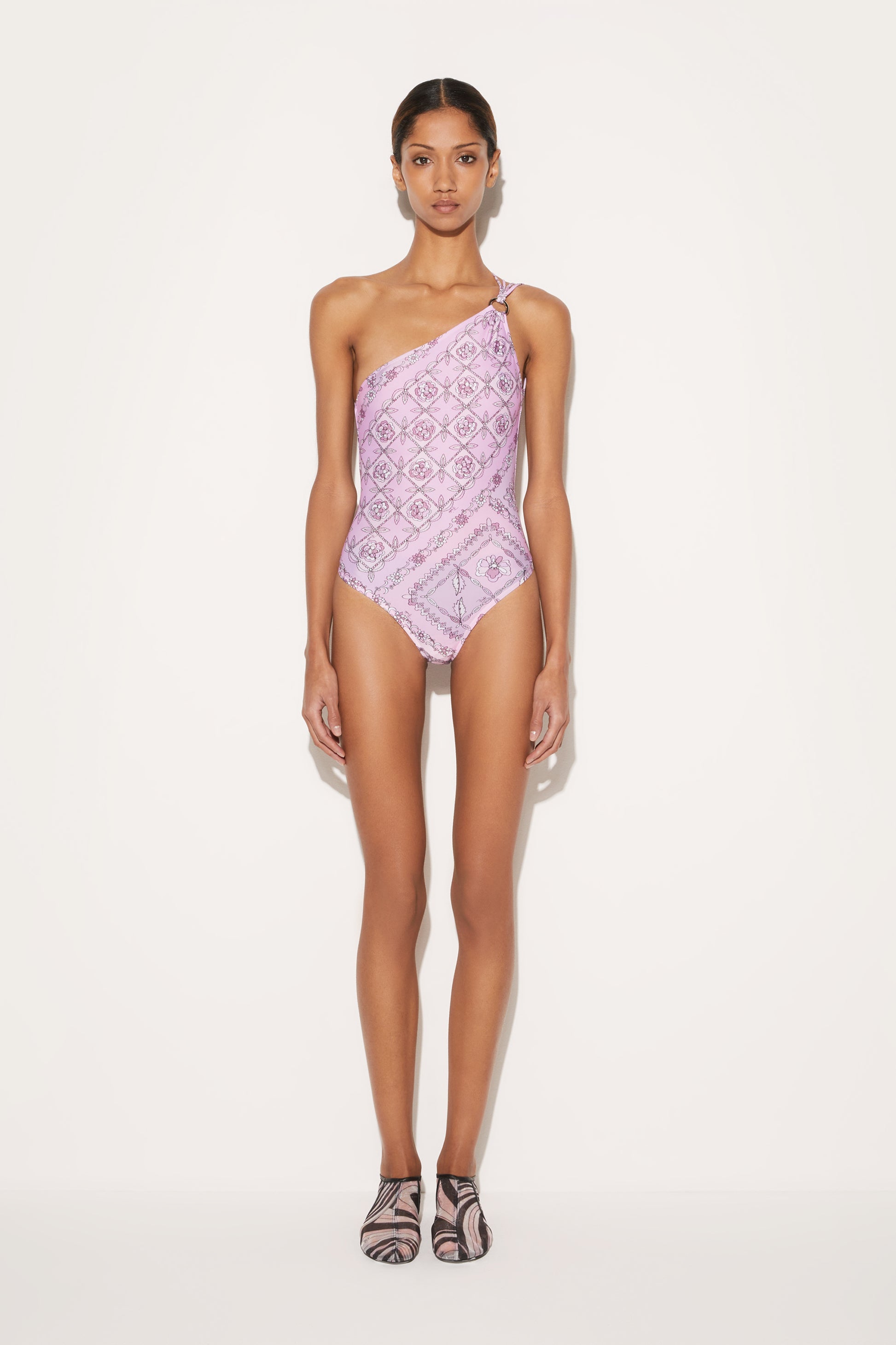 Festa-Print Swimsuit View 2 - Pucci