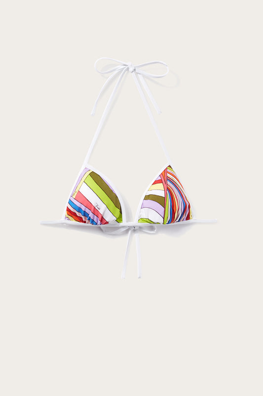 Iride-Print Bikini Top View 1 - Pucci