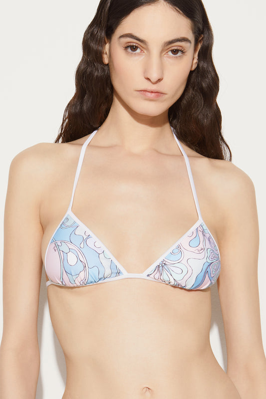 Orchidee-Print Bikini Top View 5 - Pucci
