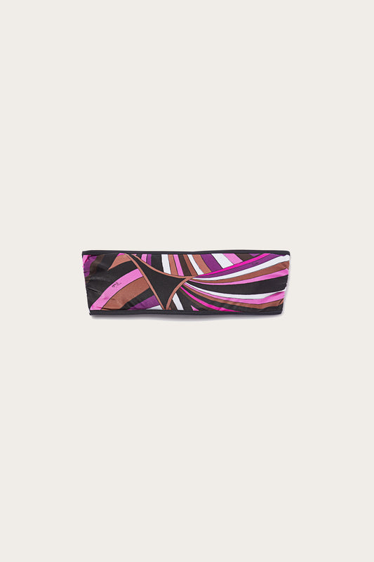 Iride-Print Bandeau Bikini Top View 1 - Pucci