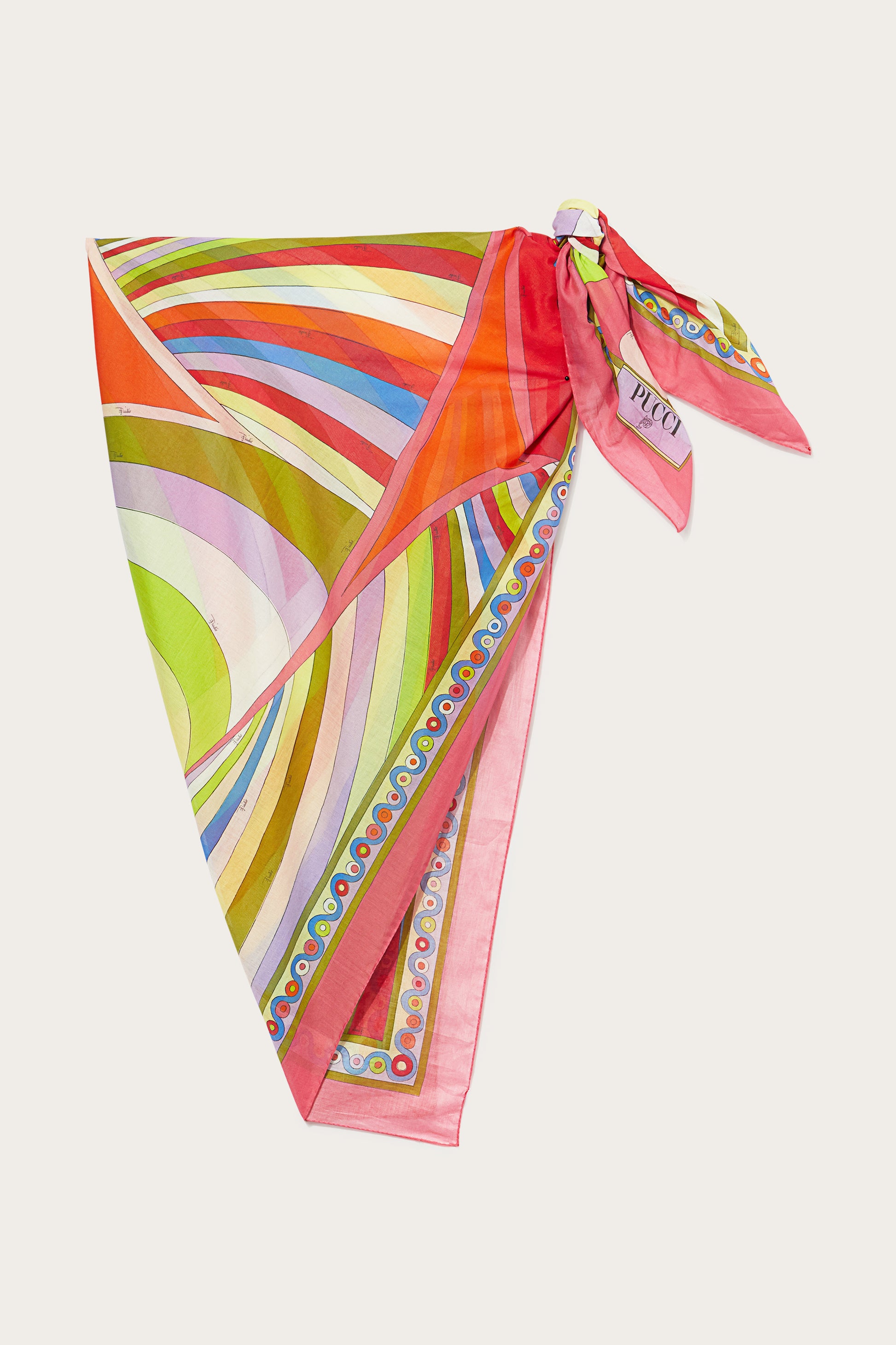 Iride-Print Cotton Pareo View 1 - Pucci